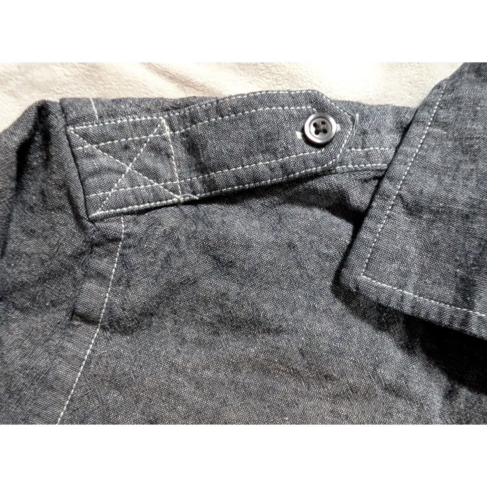 Banana Republic Banana Republic Shirt Mens Small Gray Cotton Linen Button-Up Long Sleeve 14-14.5 38 in Chest Regular Fit Vintage No Size US S / EU 44-46 / 1 - 4 Thumbnail