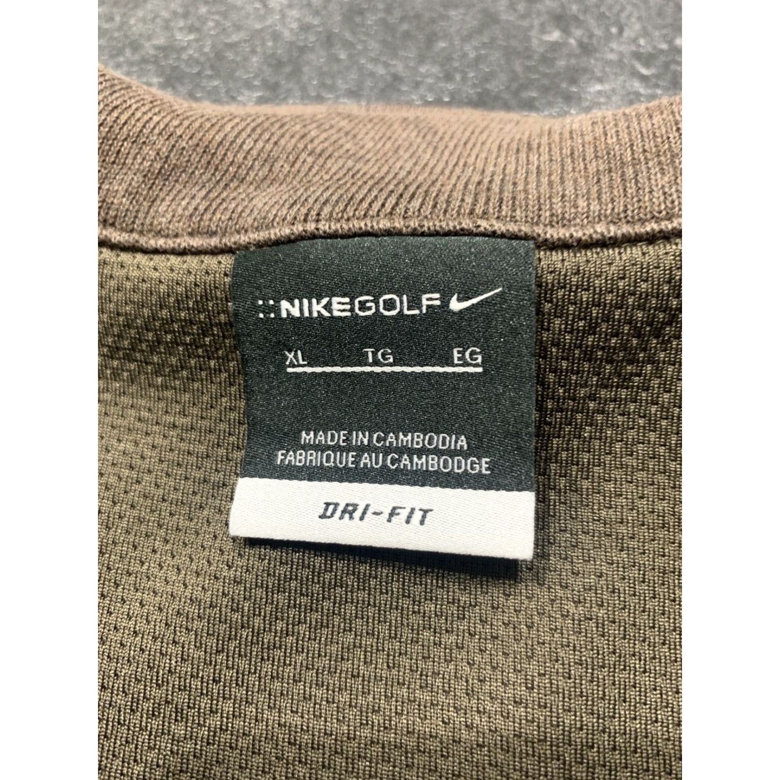 Nike Nike Golf Pullover Mens XL Brown Dri-Fit 1/4 Zip Mock Neck Casual Sportswear Size US XL / EU 56 / 4 - 5 Thumbnail