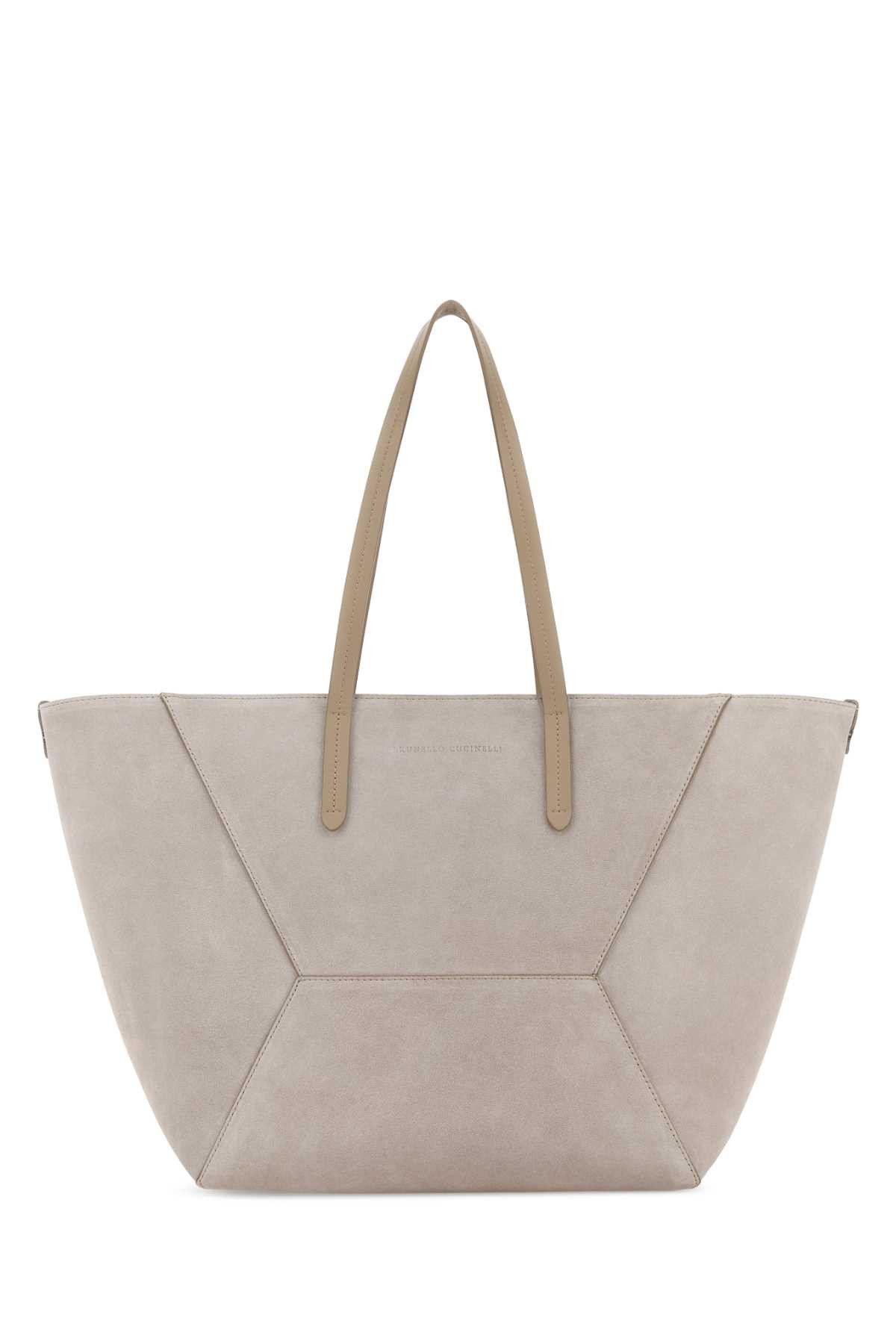 Brunello Cucinelli Dove Grey Shopping Bag Size ONE SIZE - 1 Thumbnail