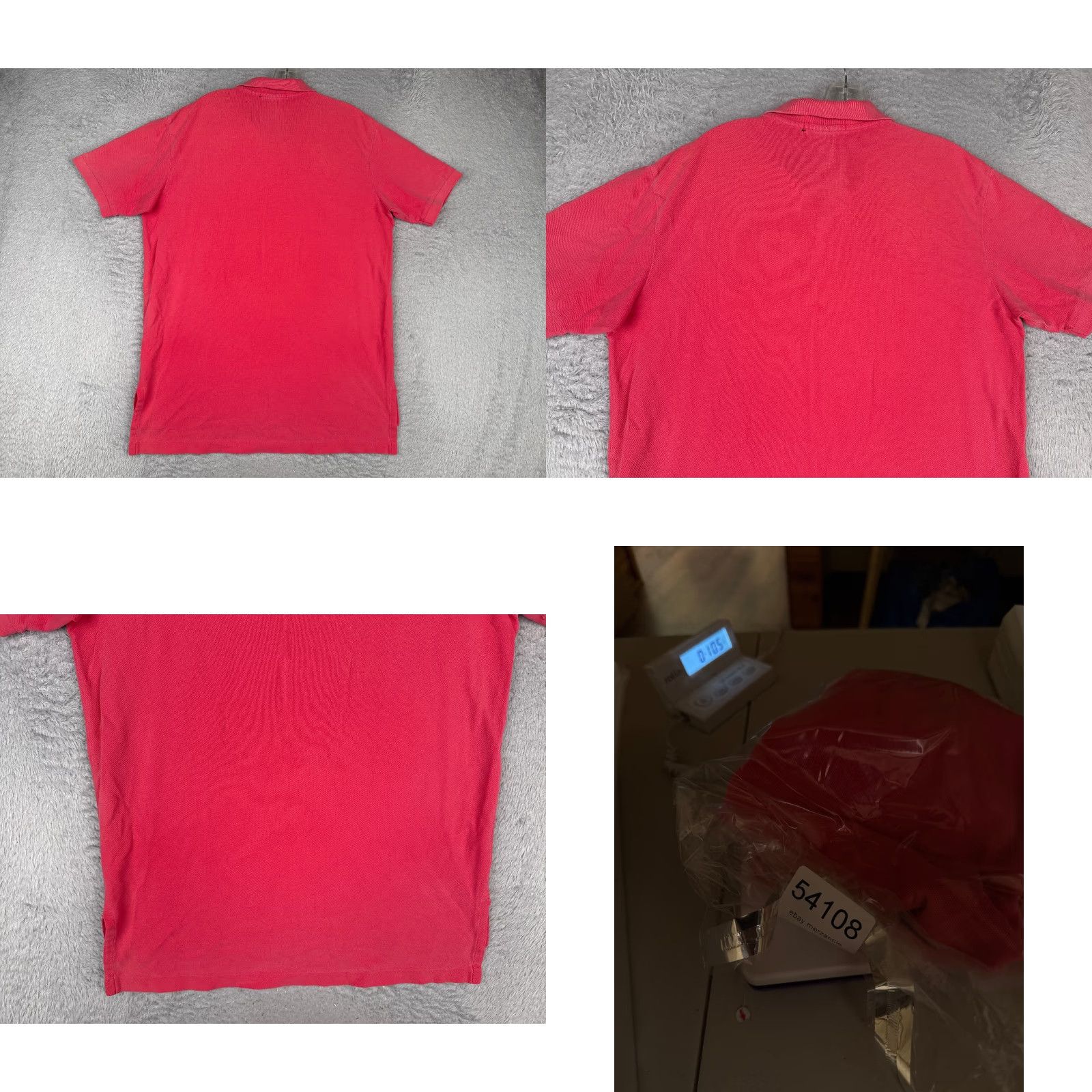 Ralph Lauren VINTAGE Ralph Lauren Polo Shirt Men L Pink 100% Cotton Jersey Slim Regular Crew/Collar Polo Size US L / EU 52-54 / 3 - 9 Thumbnail