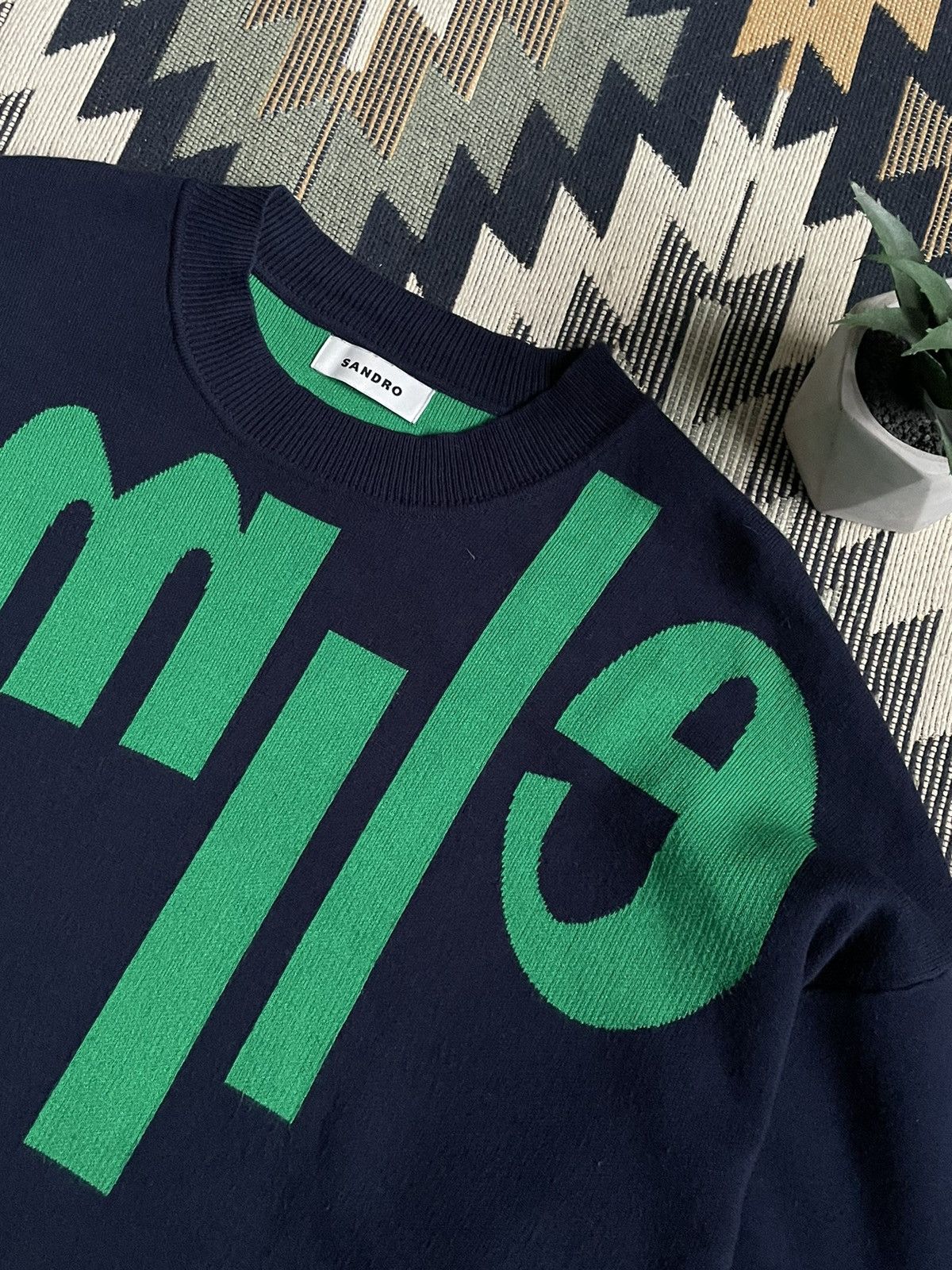 Sandro Sandro Smile Logo Sweater Size S / US 4 / IT 40 - 5 Thumbnail
