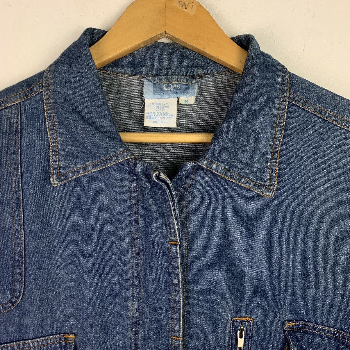 Japanese Brand × Vintage Vintage Japanese Brand QPS Denim Jacket Size US M / EU 48-50 / 2 - 2 Thumbnail