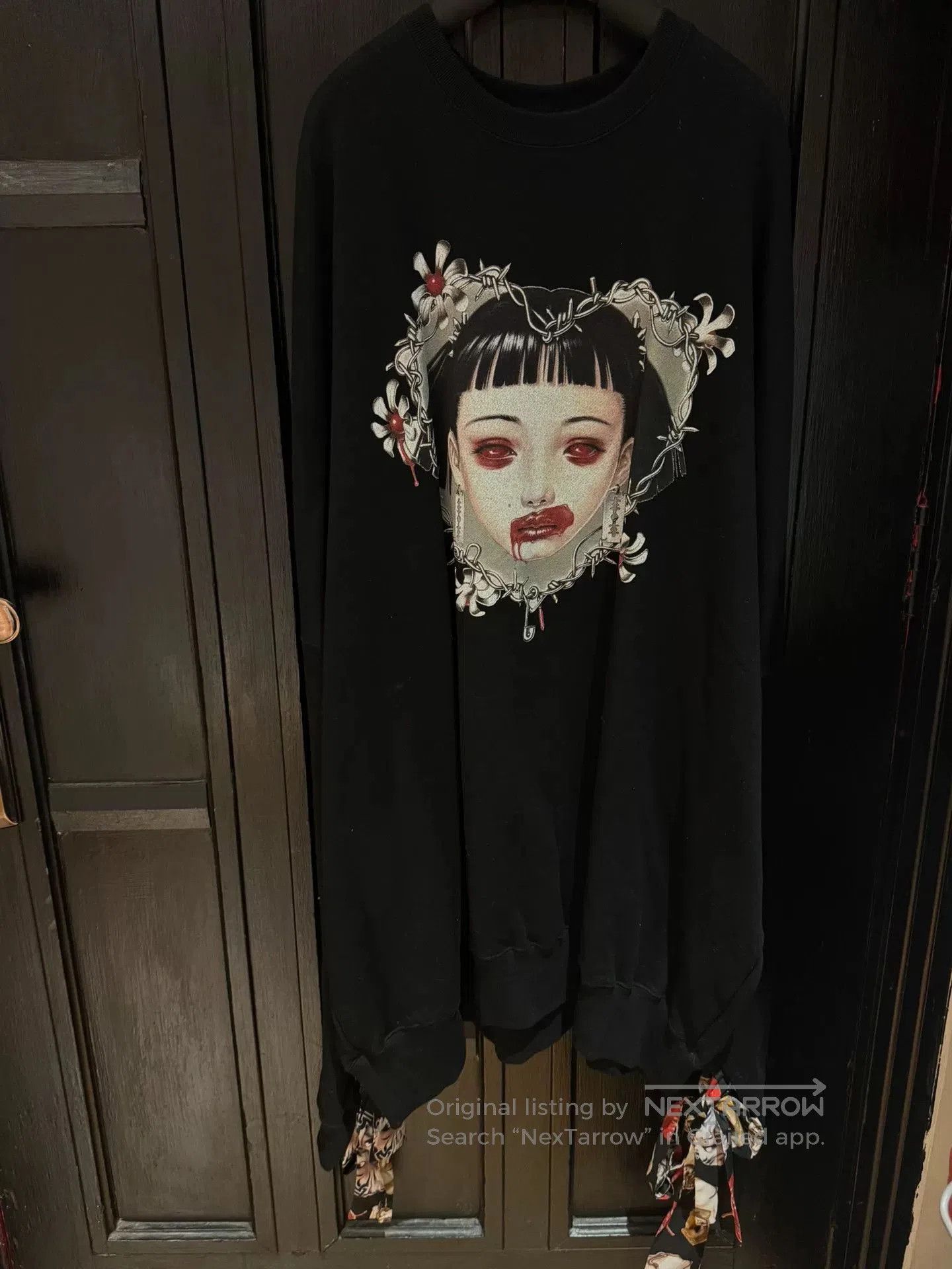 KIDILL oversized printed black sweatshirt for girls. Size XXS / US 00 / IT 34 - 1 Thumbnail