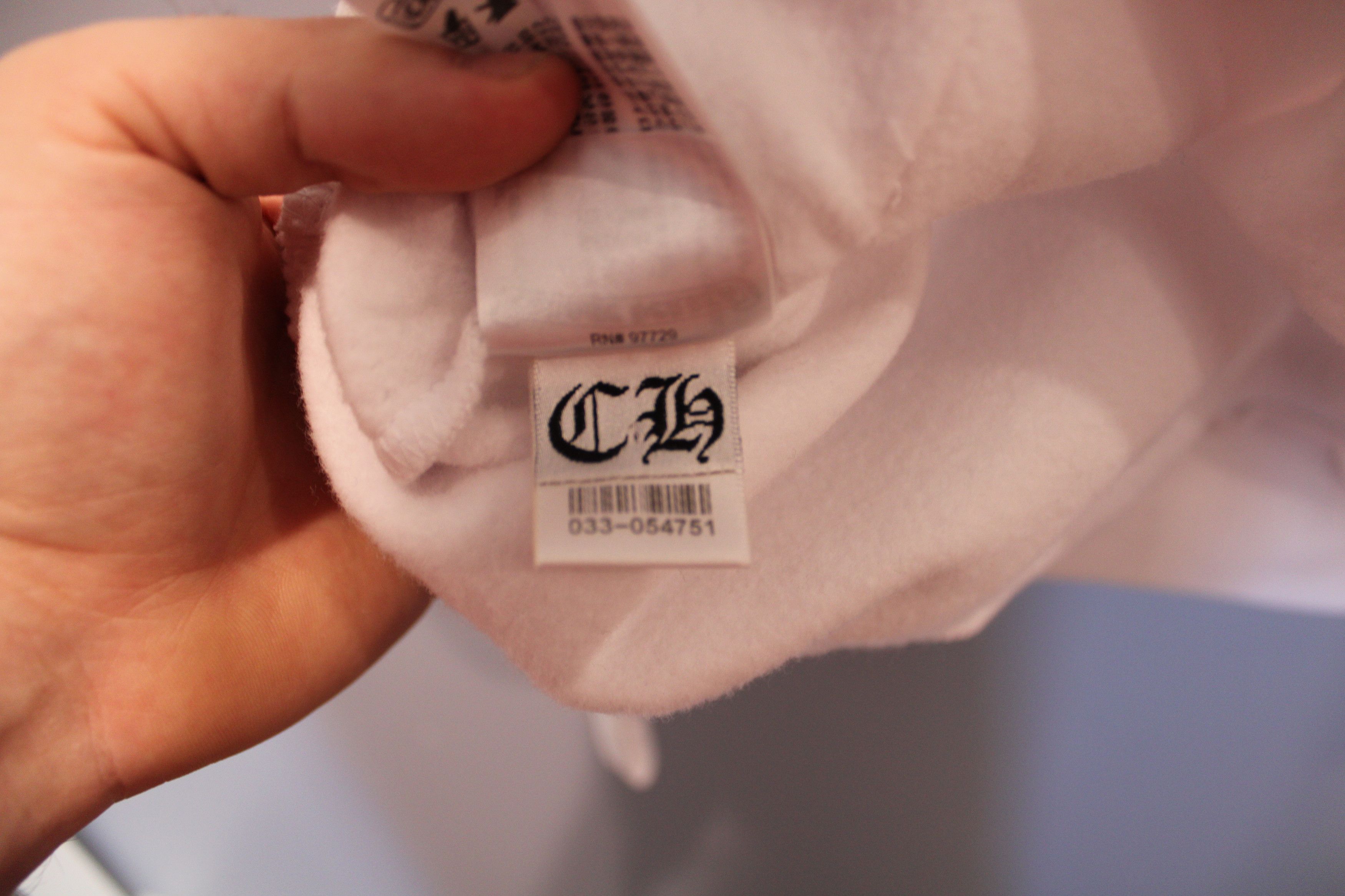Chrome Hearts CHROME HEARTS WHITE VERTICAL LOGO HOODIE Size US M / EU 48-50 / 2 - 4 Thumbnail