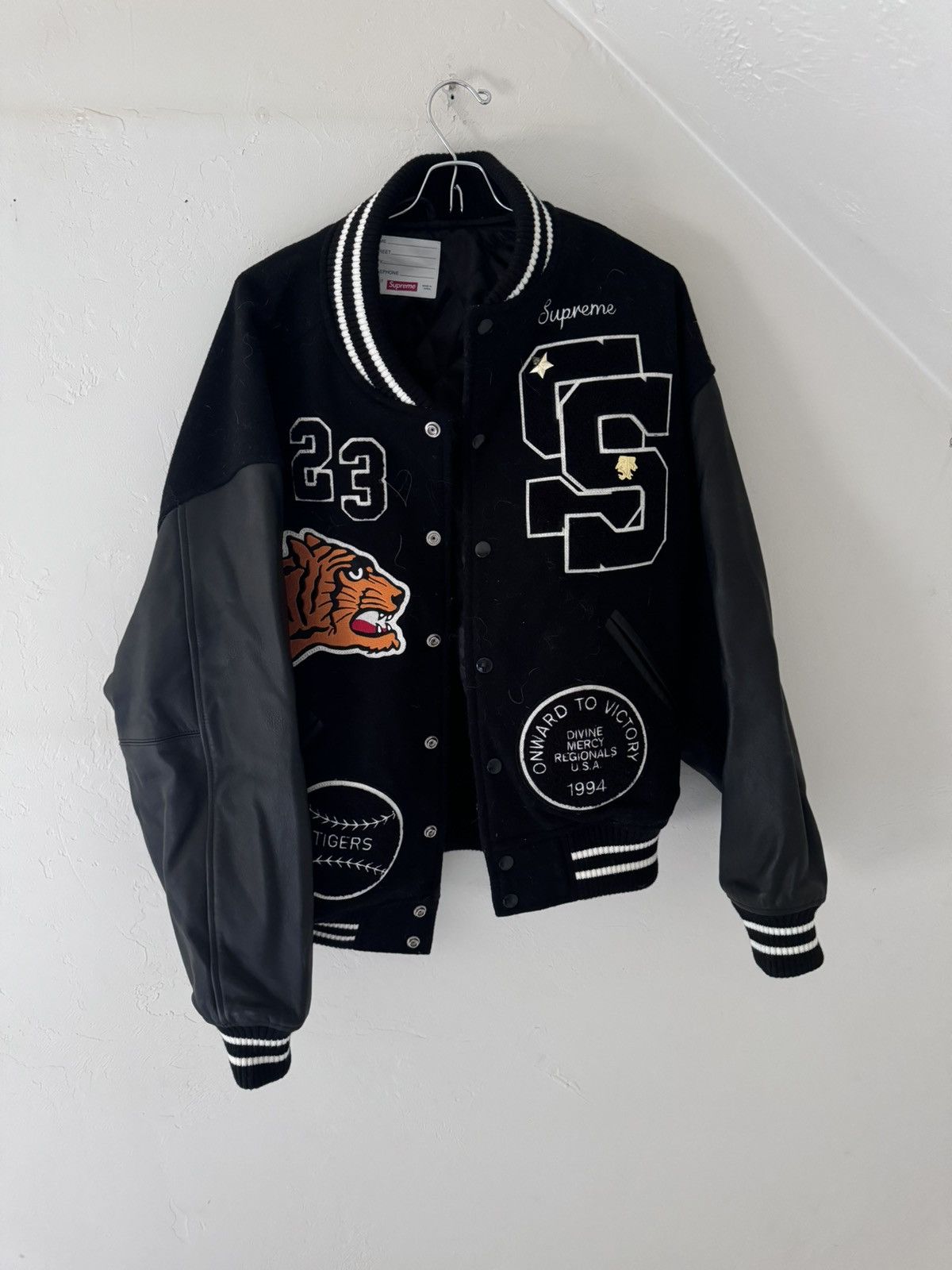 Supreme Supreme tiger varsity sz medium Grailed