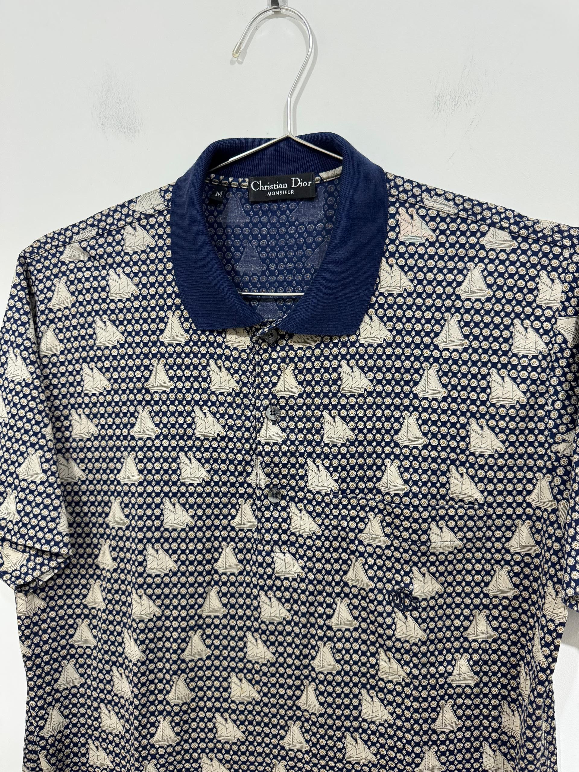 Christian Dior Monsieur Vintage 90s Christian Dior Monsieur Polo Tee Size US M / EU 48-50 / 2 - 2 Thumbnail