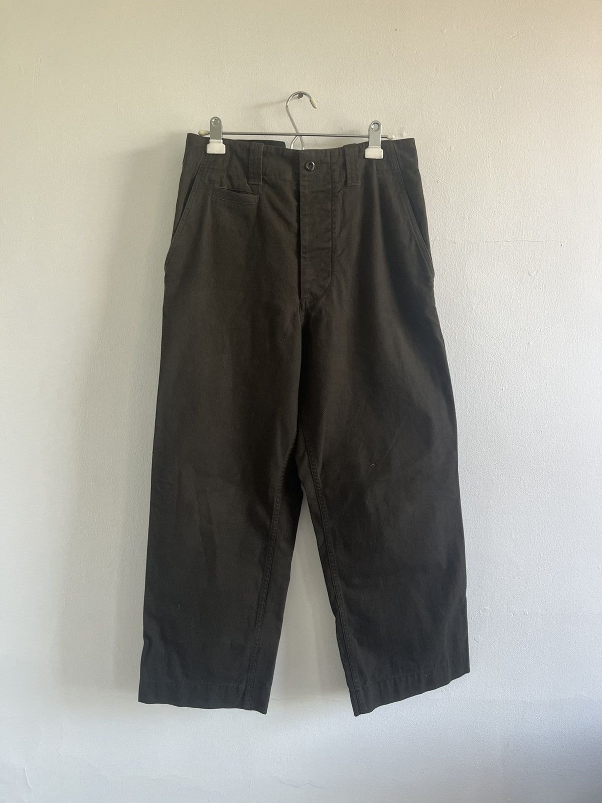 Relaxed wide straight leg trousers