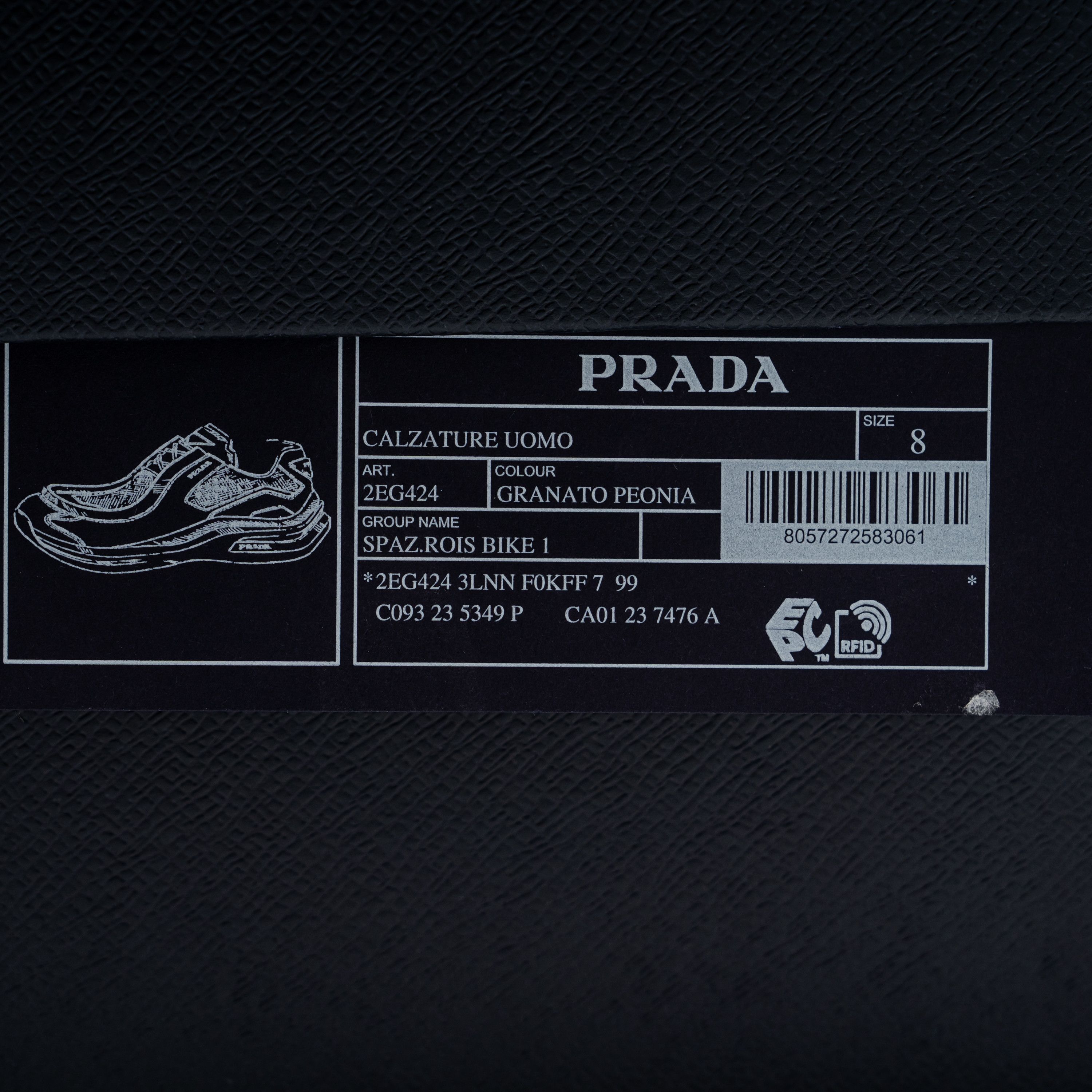 Prada 8uk 9 US Prada Systeme Leather Sneakers Suede Brown Pink Size US 9 / EU 42 - 11 Thumbnail