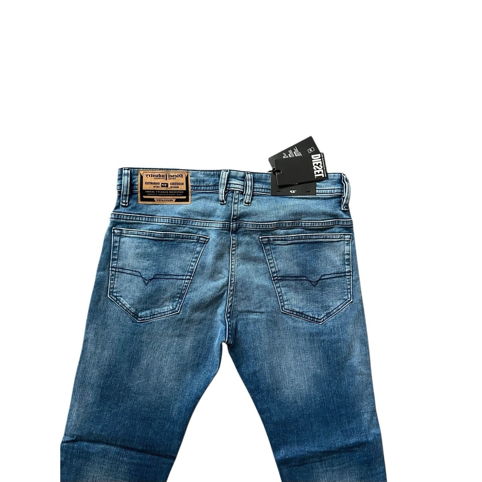 Diesel Diesel Mens Thommer Slim Fit Jeans RM066 Blue Size 34/32 Size US 34 / EU 50 - 4 Thumbnail
