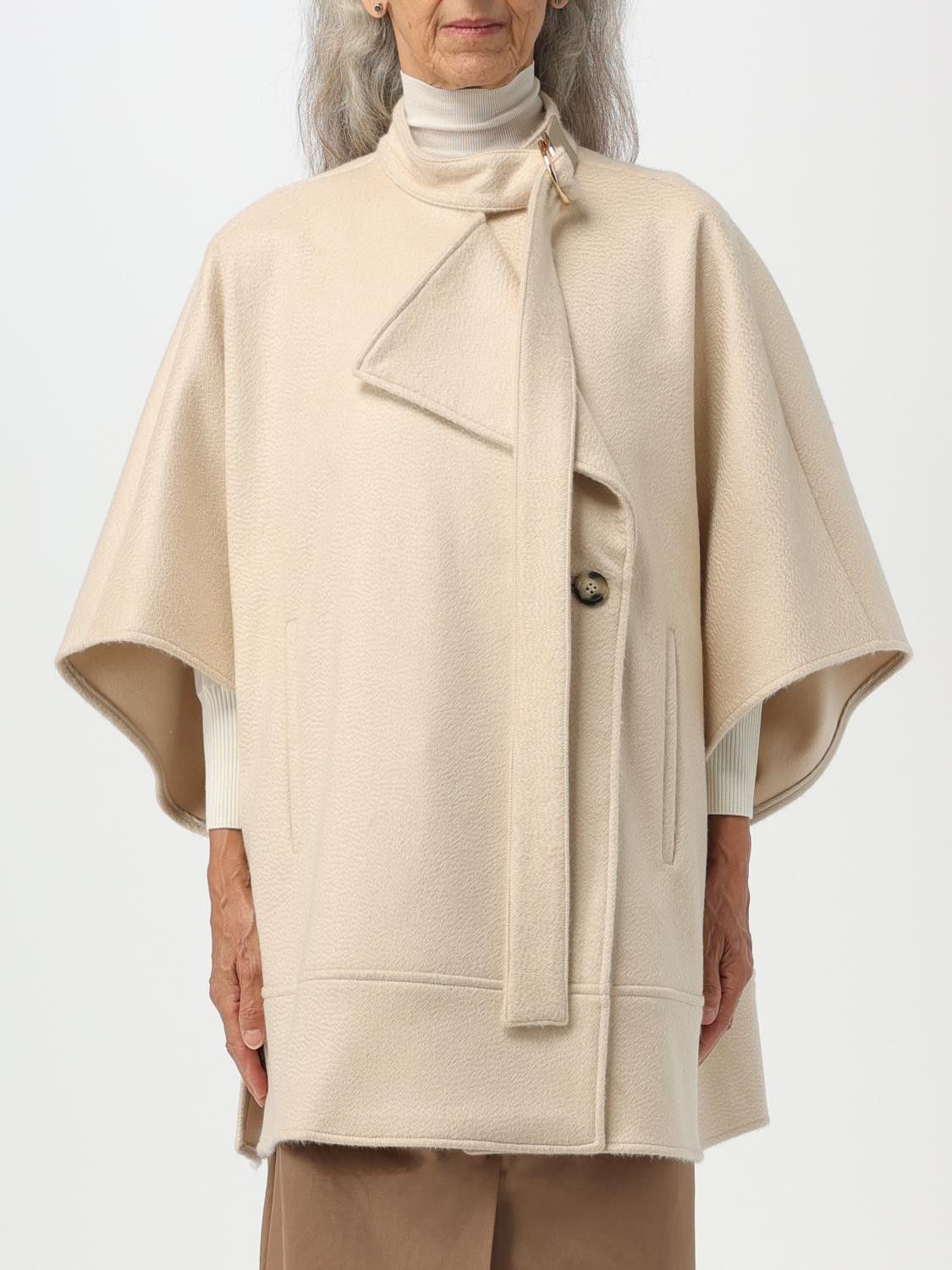 Max Mara Max Mara Cape Woman Brown Size ONE SIZE - 1 Thumbnail