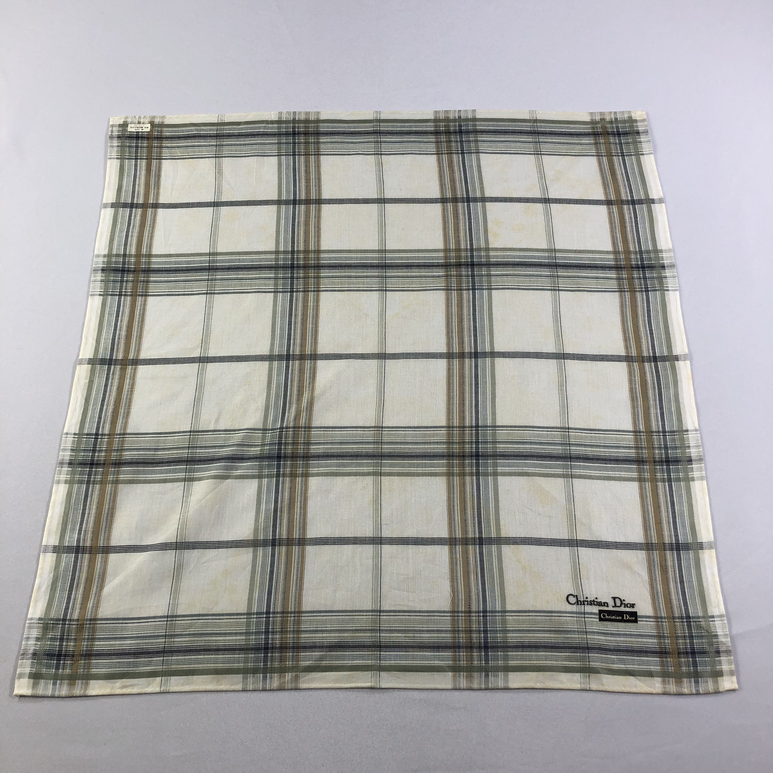 Christian Dior Monsieur Christian Dior Handkerchief Neckerchief Bandana H2216 Size ONE SIZE - 2 Thumbnail