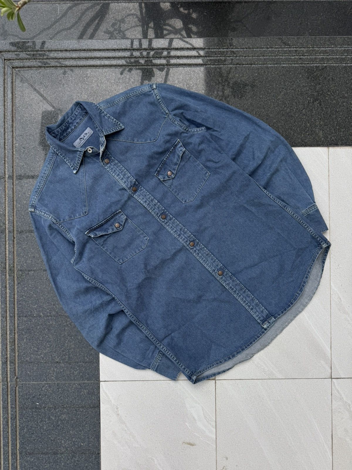 Hysteric Glamour 90’s HYSTERIC GLAMOUR RARE VINTAGE DENIM CLIP SHIRT Y2K Size US M / EU 48-50 / 2 - 1 Thumbnail