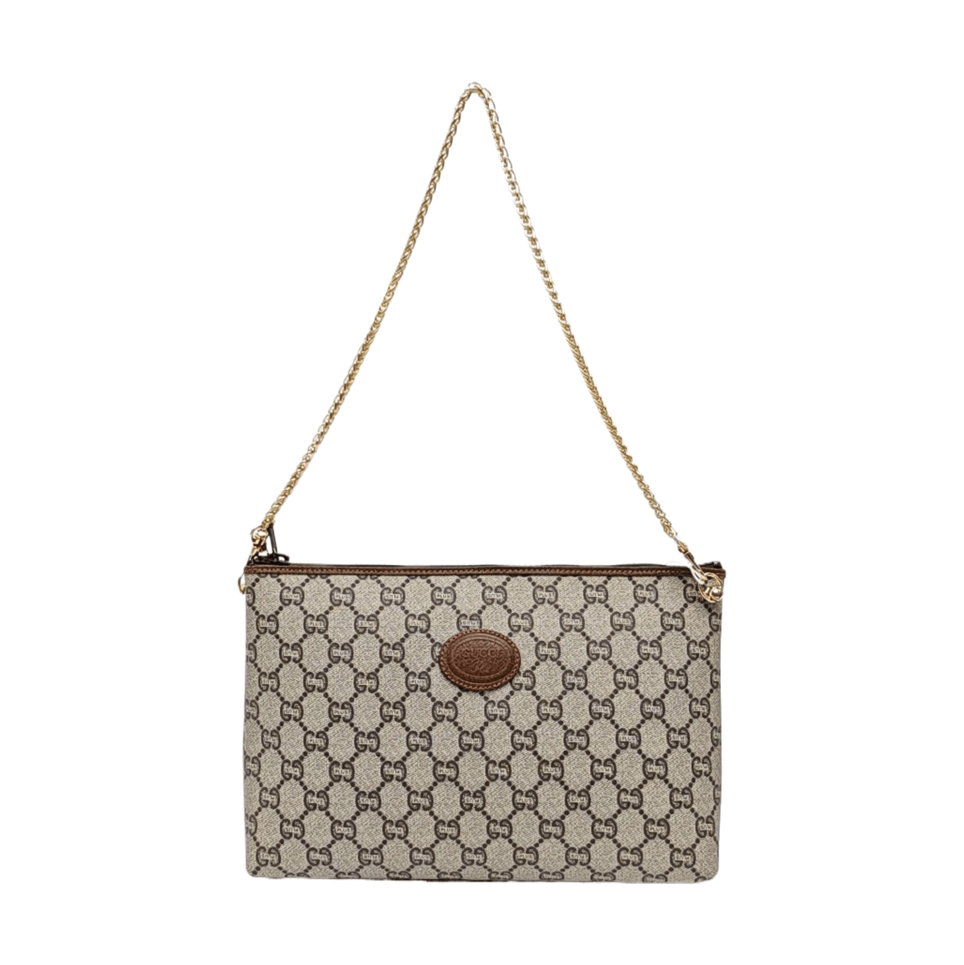 Gucci Gucci Plus Monogram Coated Canvas Shoulder Bag Size ONE SIZE - 1 Thumbnail