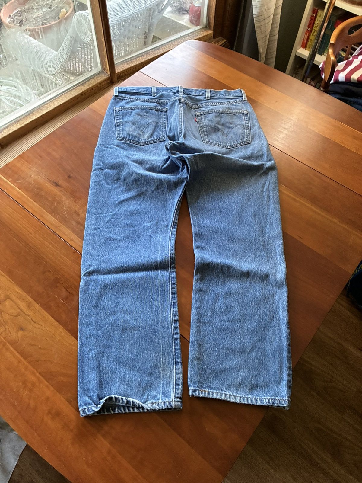 Levi's Vintage faded Levis 501 denim jeans Size US 35 - 4 Thumbnail