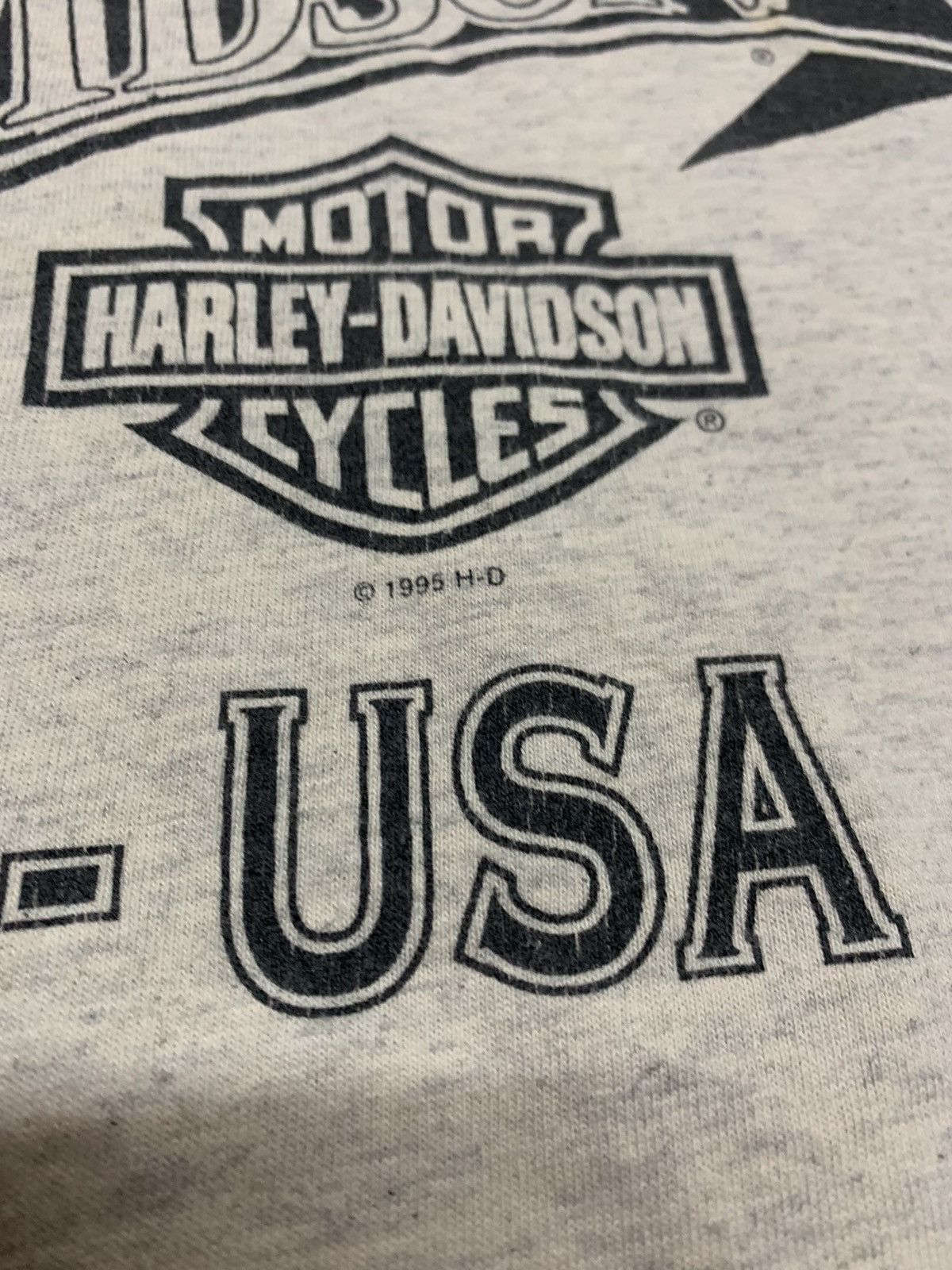 Harley Davidson × Vintage Vtg 1995 Harley Davidson T-shirt 1934 Vld Motorcycle Size US L / EU 52-54 / 3 - 18 Thumbnail