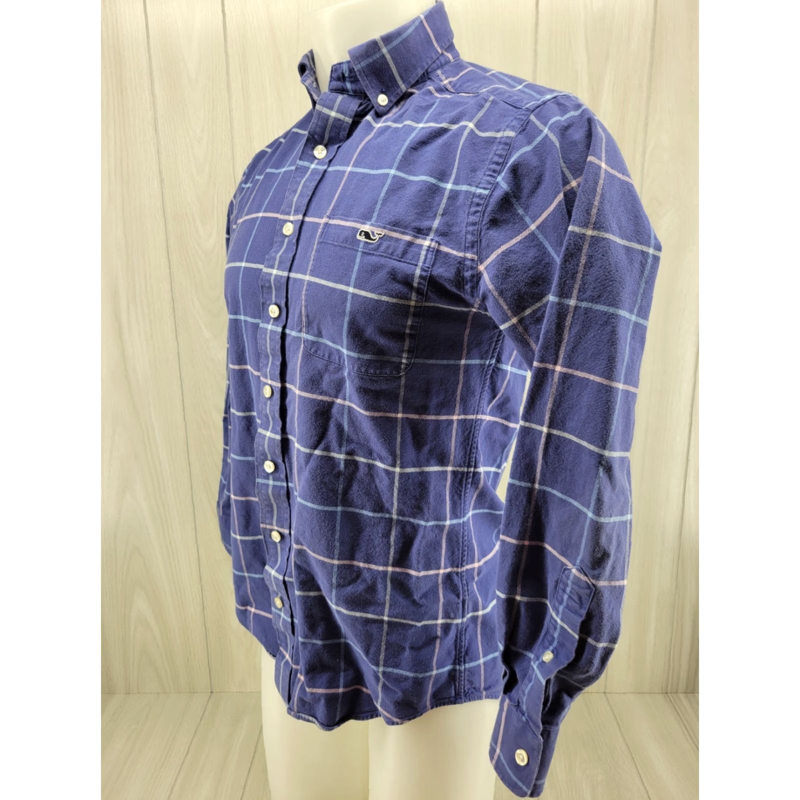 Vineyard Vines Vineyard Vines Button Down Shirt Mens Small S Linen Cotton Blue Plaid Slim Size US S / EU 44-46 / 1 - 2 Thumbnail