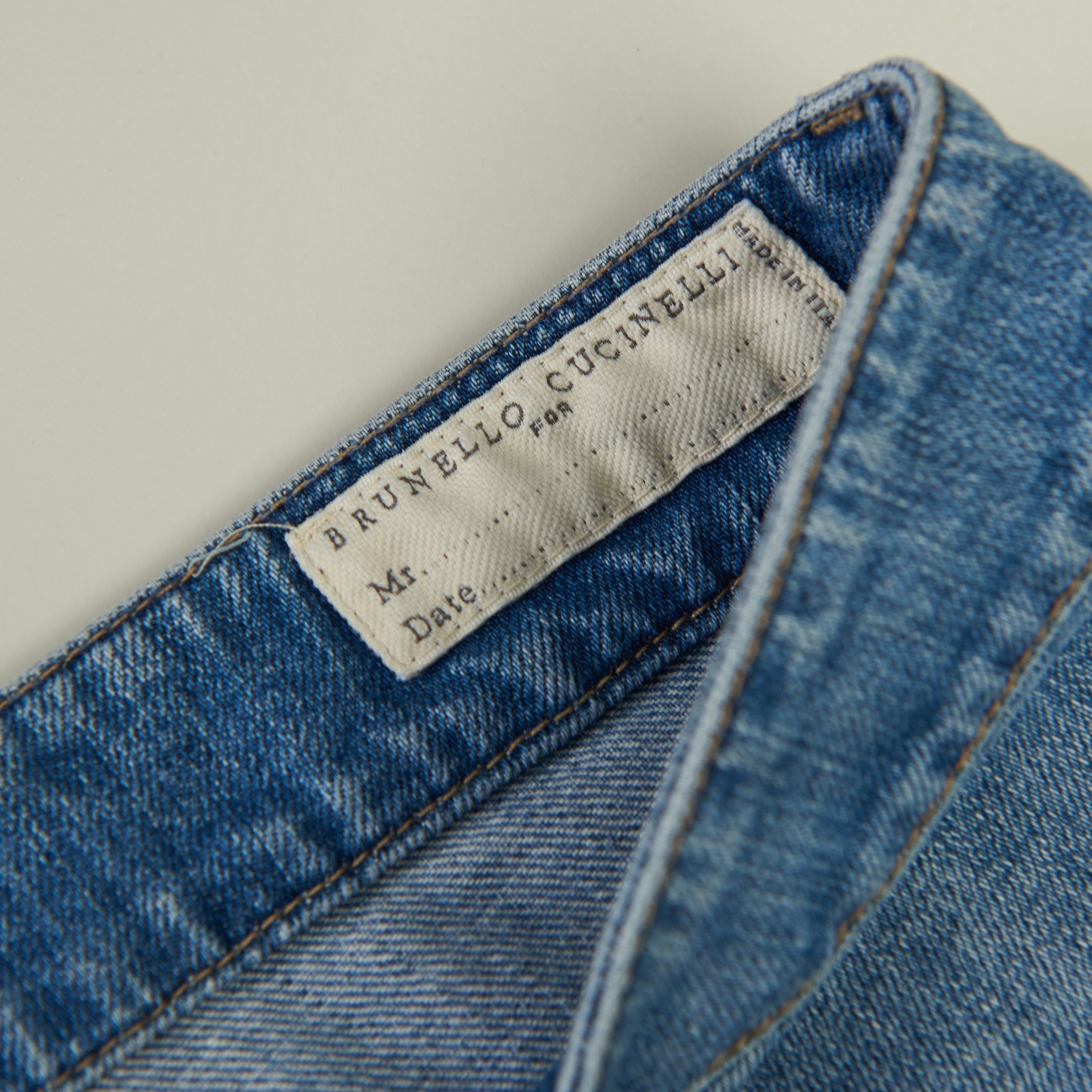 Brunello Cucinelli Slim Fit Five Pocket Jeans Trousers In Light Blue Denim Size US 34 / EU 50 - 9 Thumbnail
