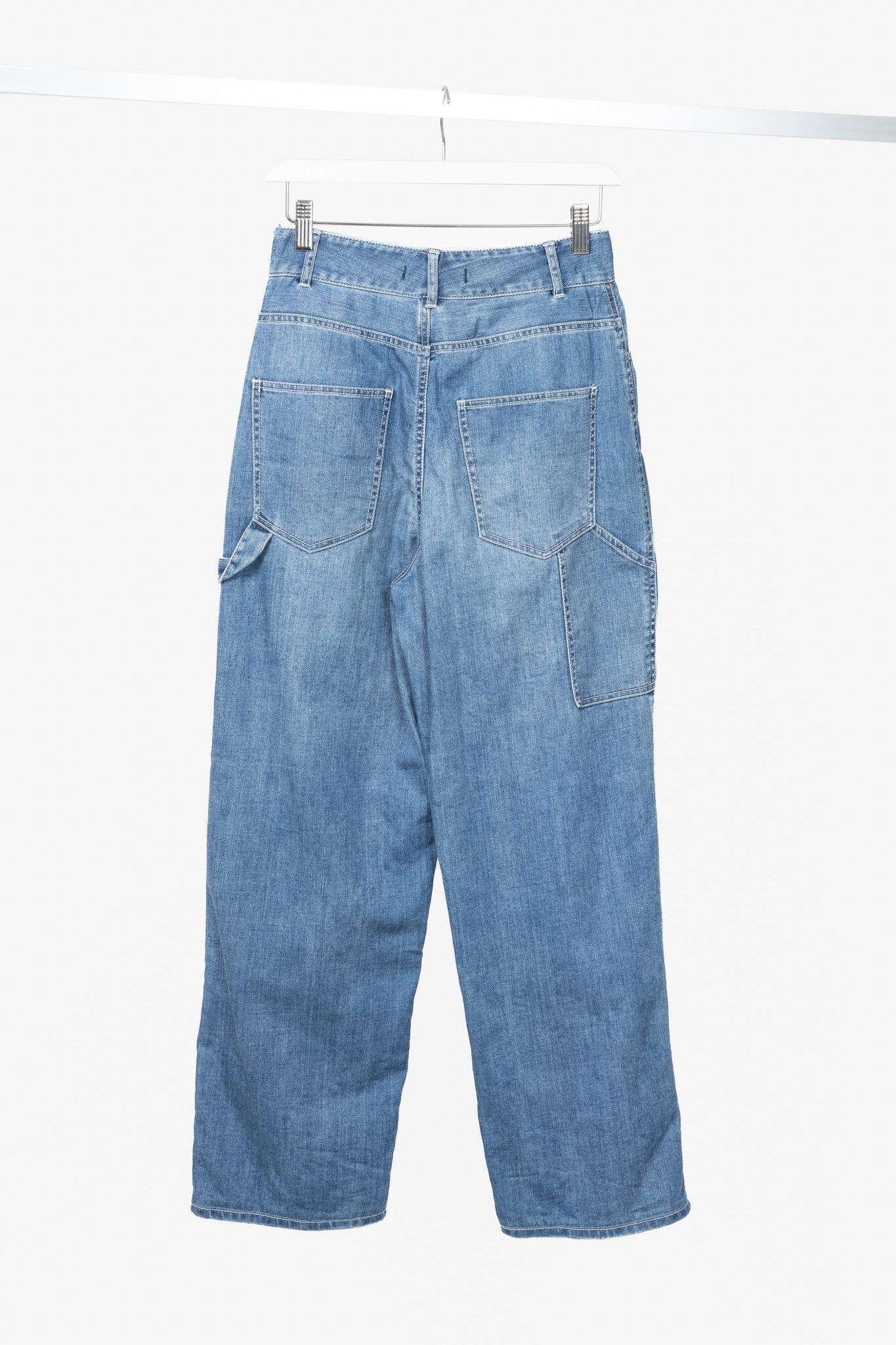 Tibi Tibi Blue Spring-Weight Carpenter Jeans Size 24" / US 00 / IT 34 - 2 Thumbnail