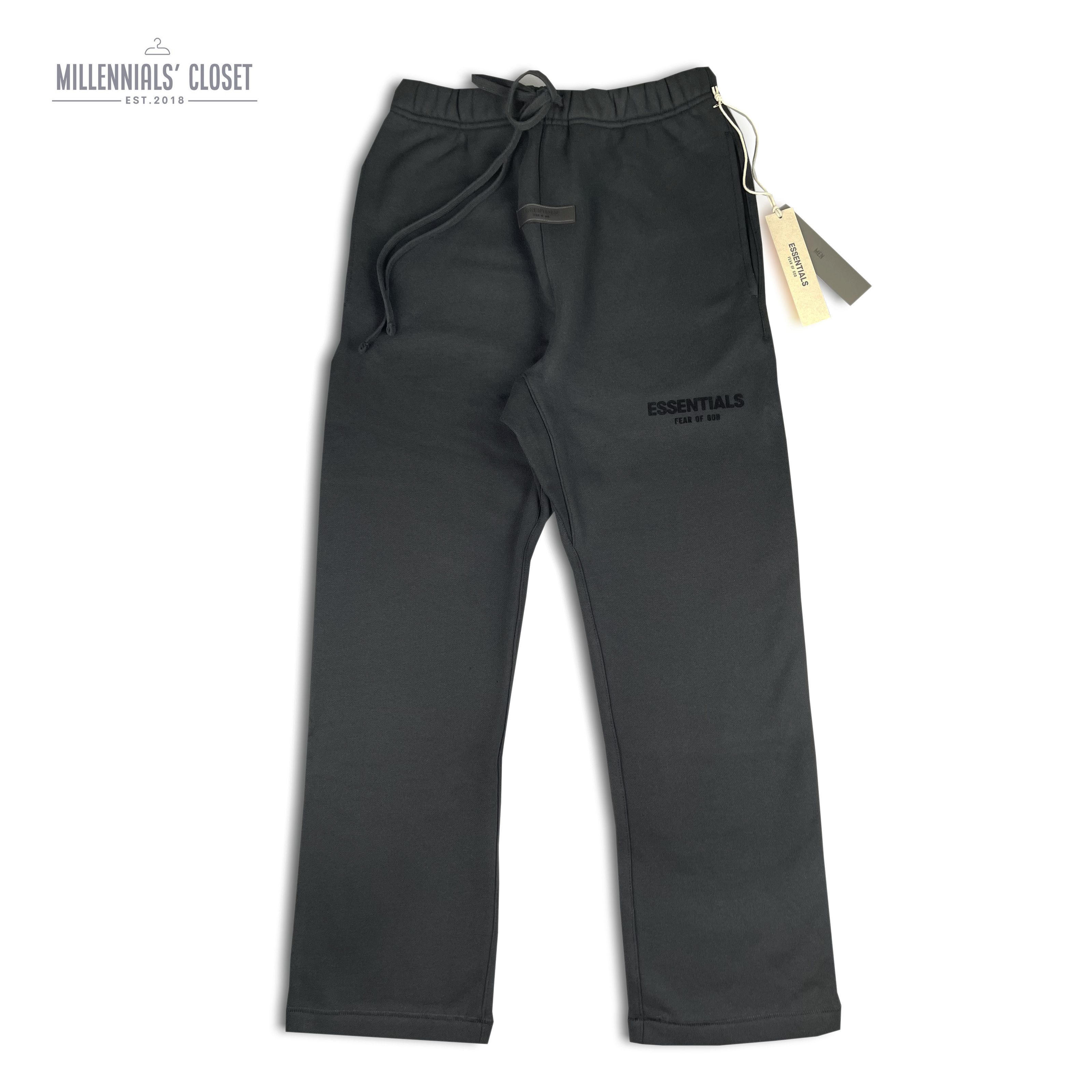 image of Essentials Relaxed Sweatpants Stretch Limo Xxs in Black, Men's (Size 26)