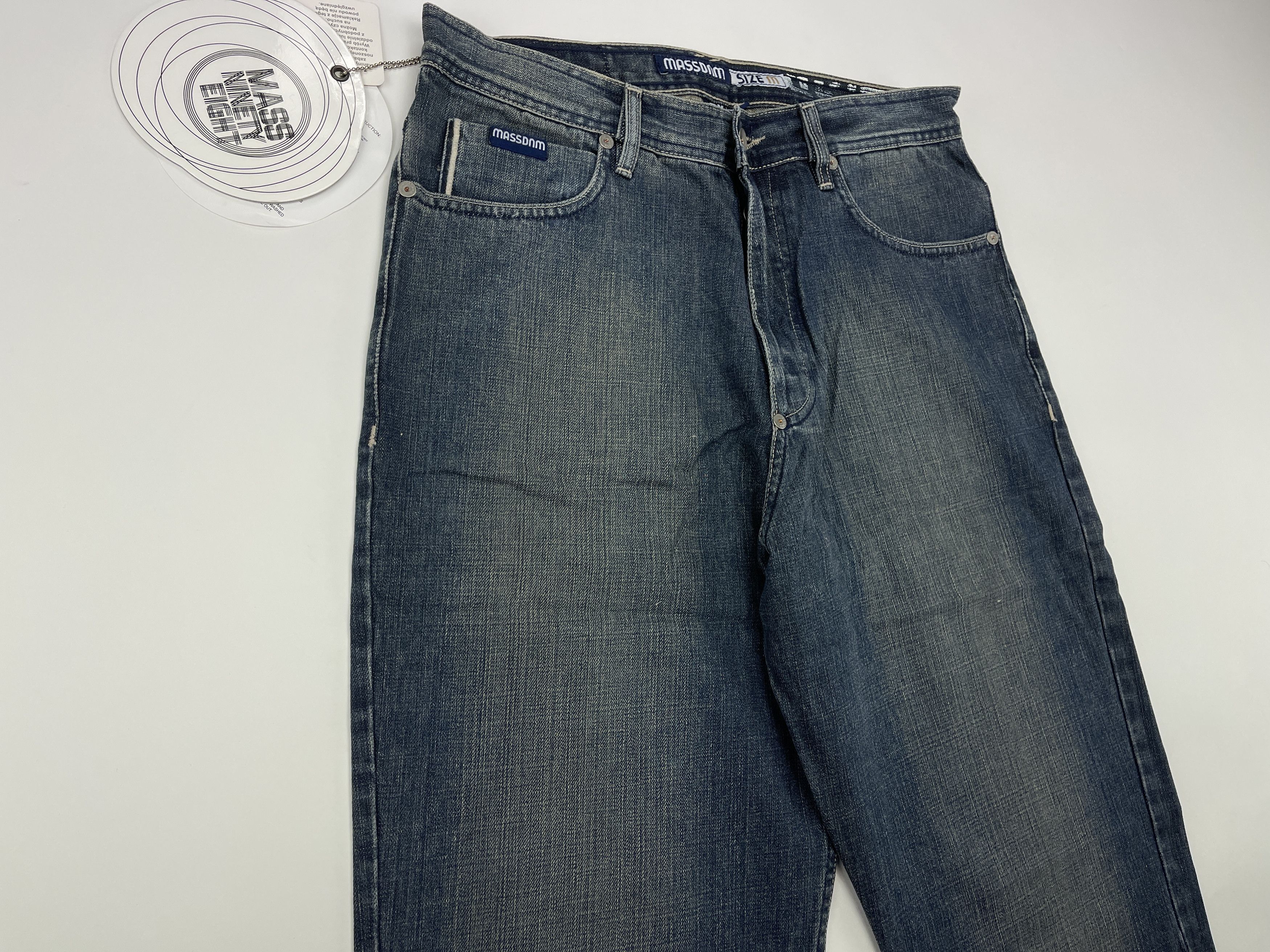 Vintage Mass DNM jeans, blue, vintage baggy 90s hip hop mens size 34 Size US 34 / EU 50 - 10 Thumbnail