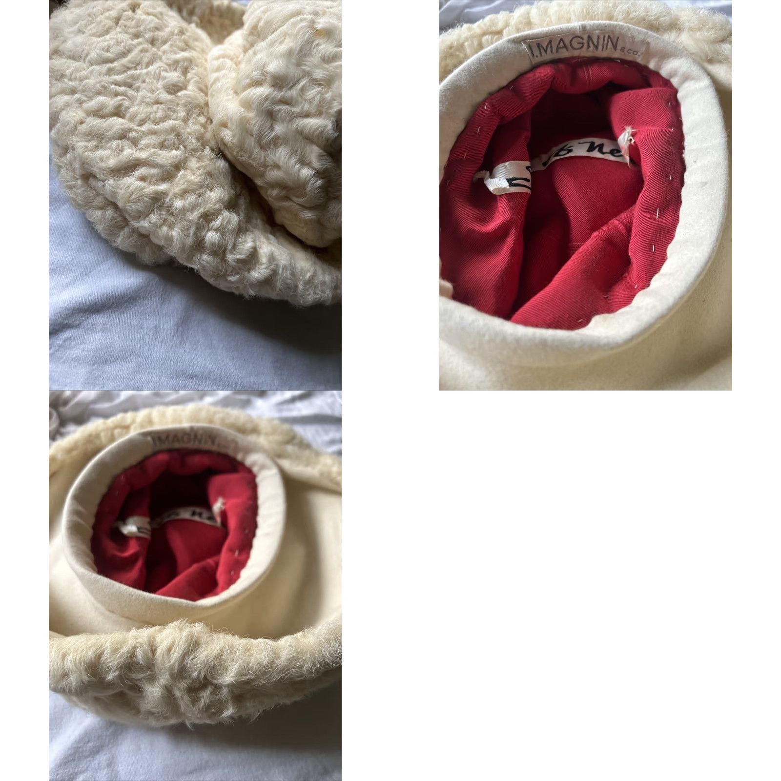 Vintage VINTAGE Irene of New York Hat Ivory Persian Lamb Small SM 1960s Elegant Womens Size ONE SIZE - 9 Thumbnail