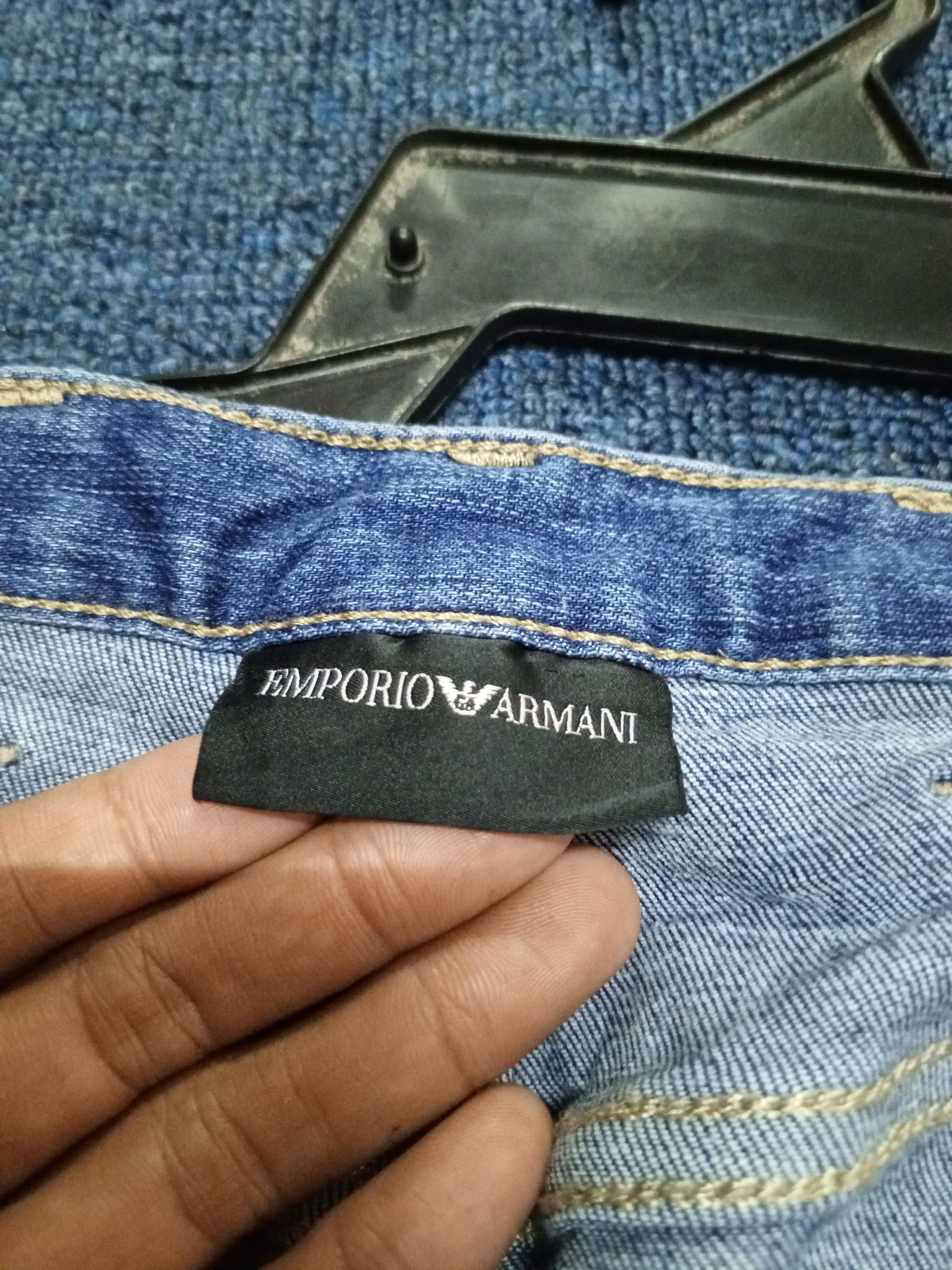 Emporio Armani × Vintage EMPORIO ARMANI JEANS BLUE Size US 34 / EU 50 - 10 Thumbnail