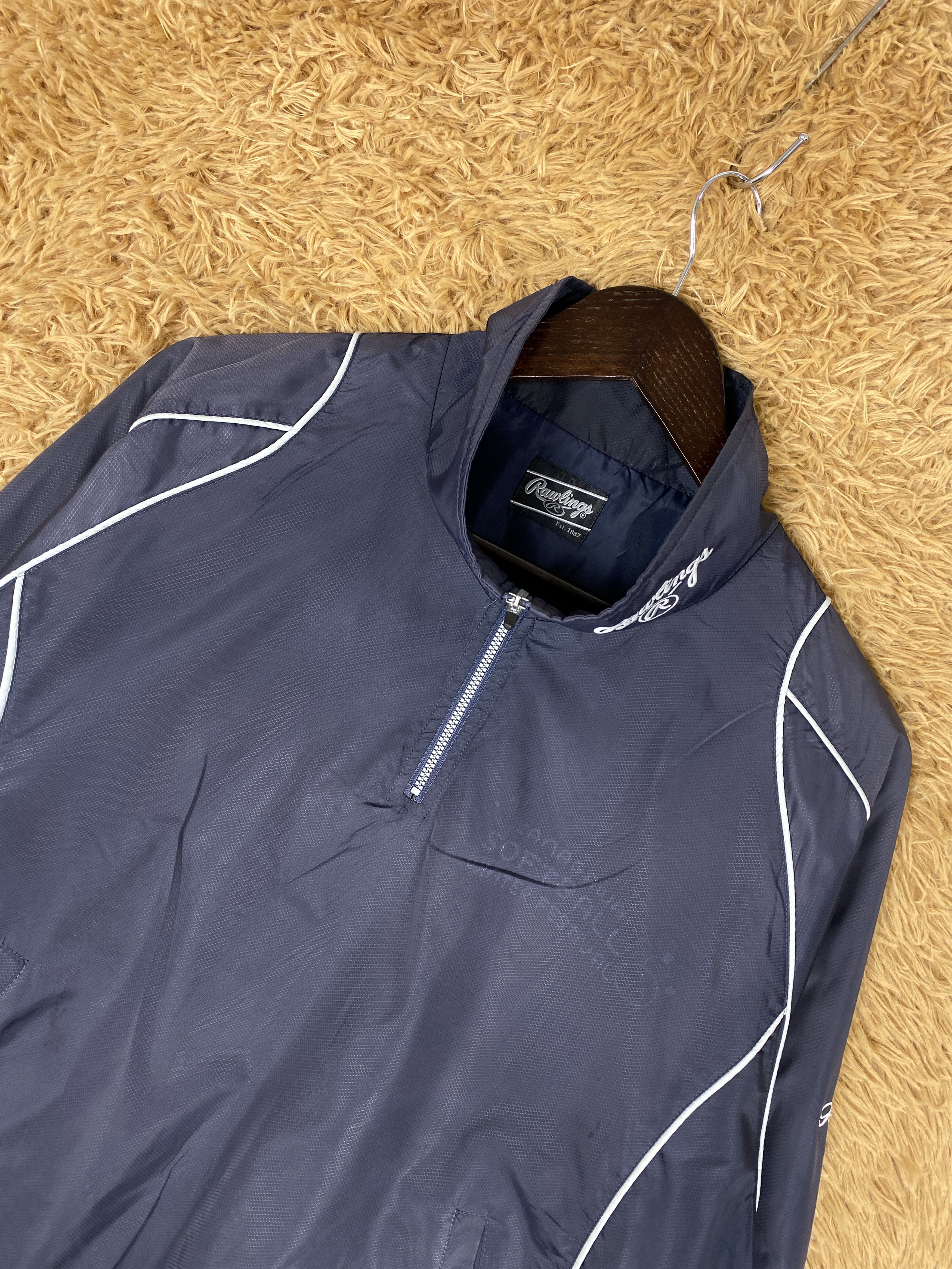 MLB Vintage Rawlings Windbreaker Jacket J2211 Size US M / EU 48-50 / 2 - 3 Thumbnail