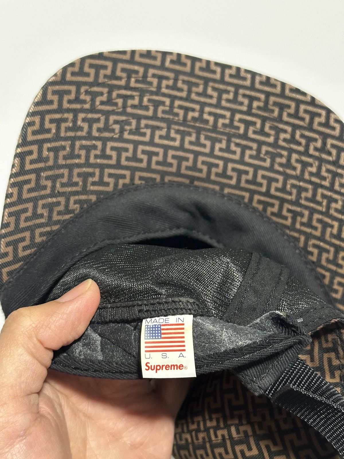 Supreme Supreme Motif Camp Cap Brown FW12 Size ONE SIZE - 4 Thumbnail