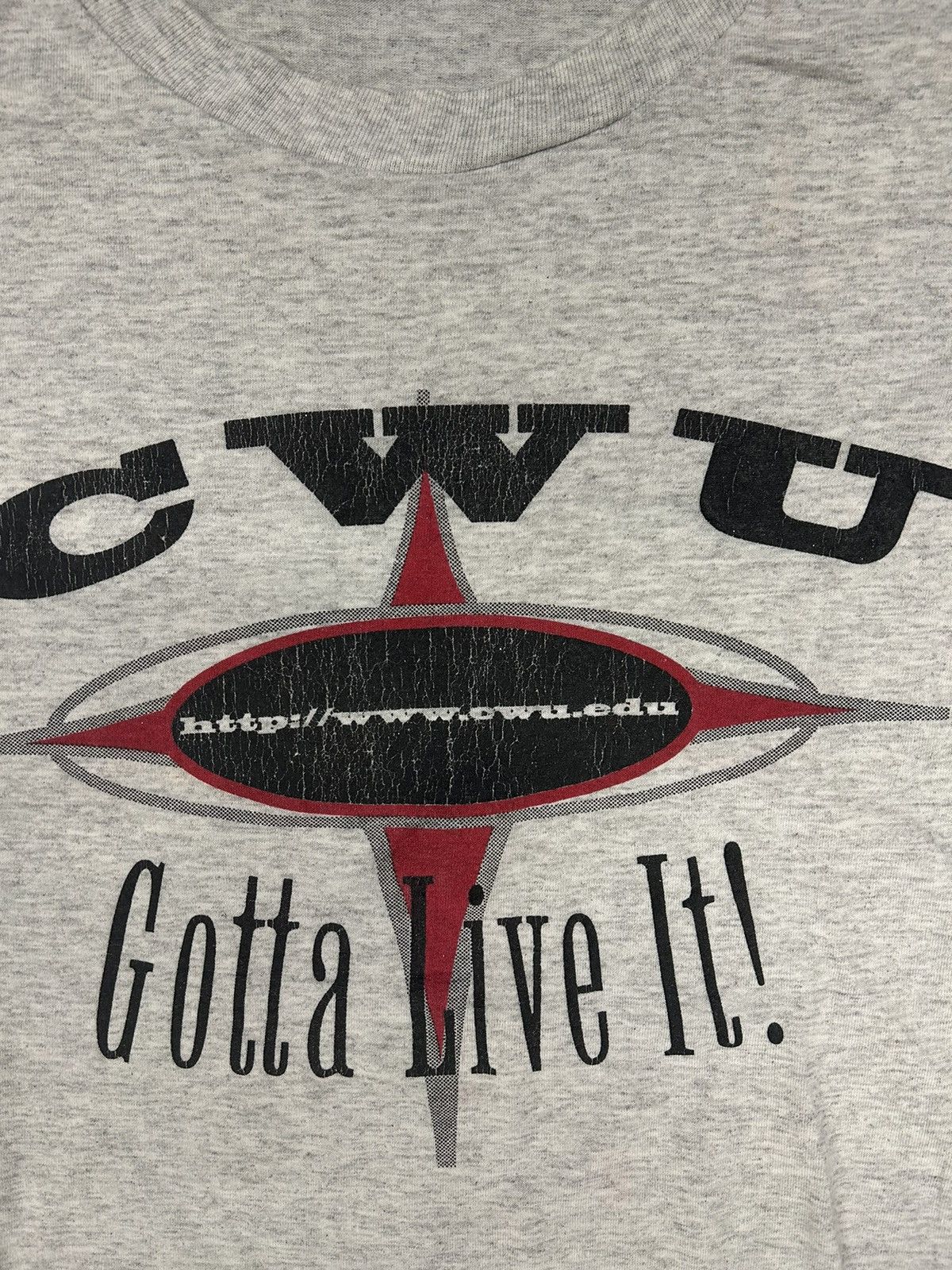 Vintage Crazy Vintage Y2K Essential Grey CWU University Grey T-Shirt Size US XL / EU 56 / 4 - 2 Thumbnail