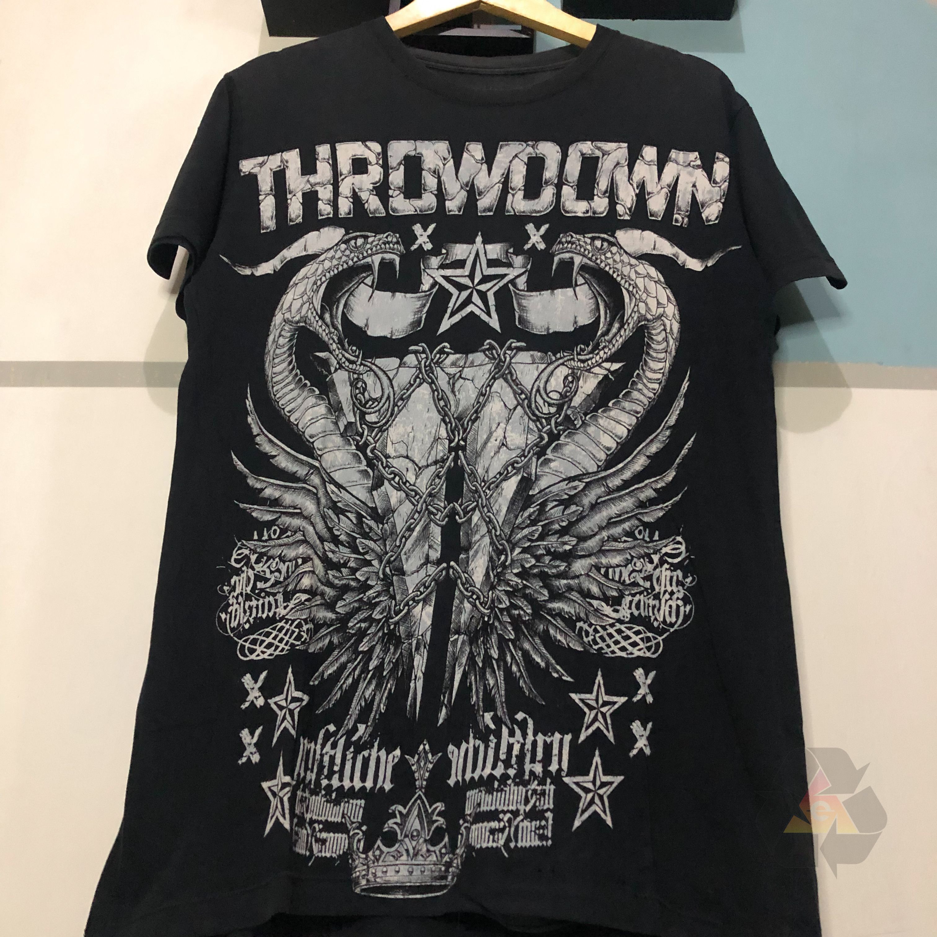 Affliction Vintage Throwdown Nate Biaz Big Logo T-Shirt Y2K Size US L / EU 52-54 / 3 - 4 Thumbnail
