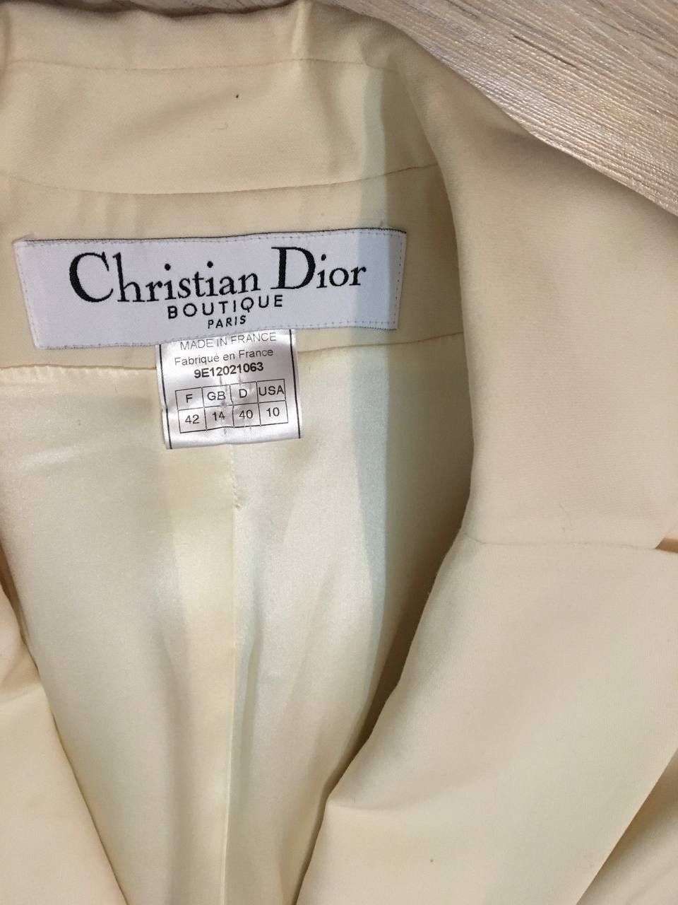 Christian Dior Monsieur Christian Dior Boutique Paris — Rare Vintage Wool Jacket Size M / US 6-8 / IT 42-44 - 5 Thumbnail