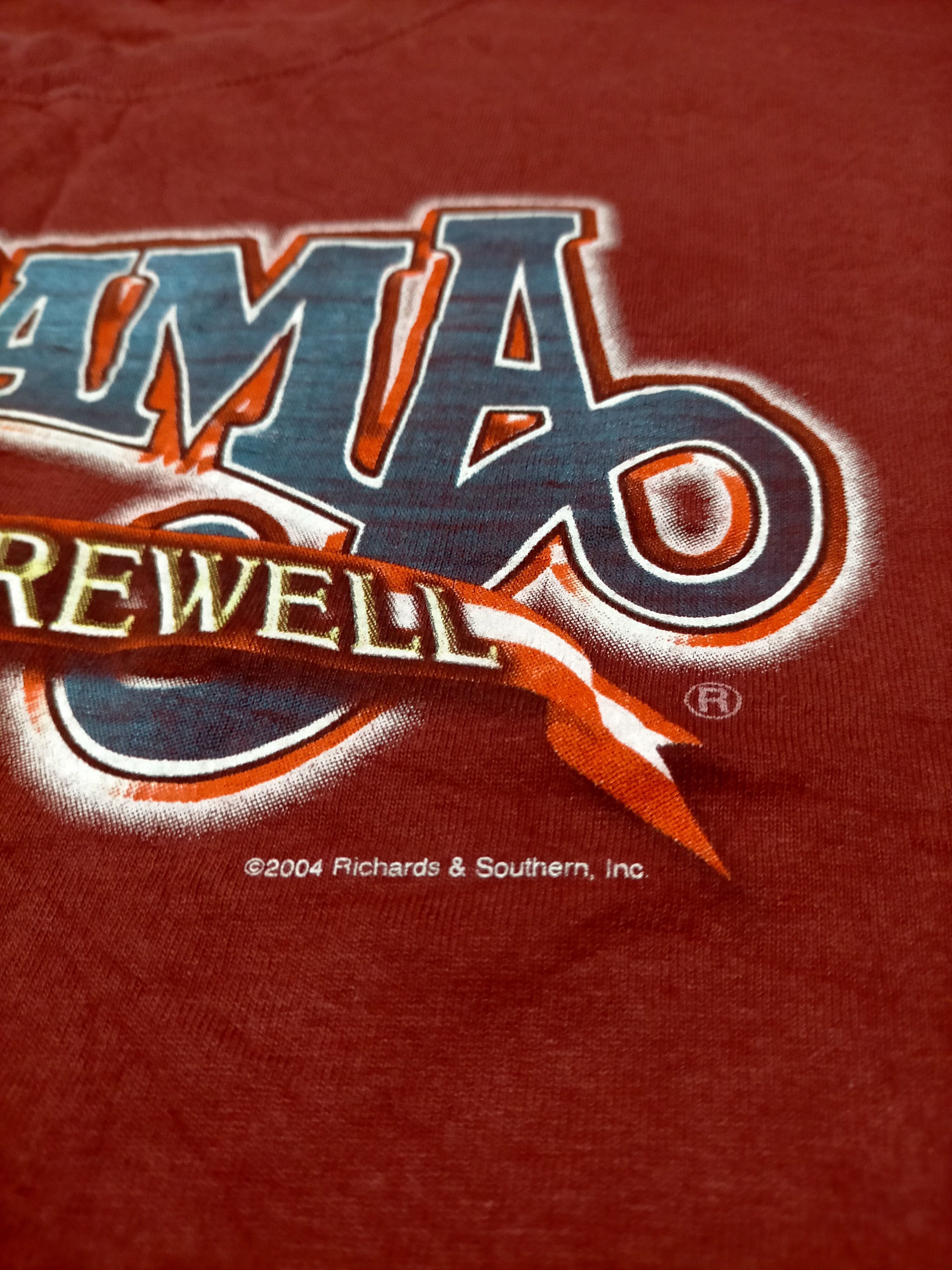 Band Tees × Vintage Vintage 2004 Alabama Band tees tour Red tee Size US XL / EU 56 / 4 - 5 Thumbnail