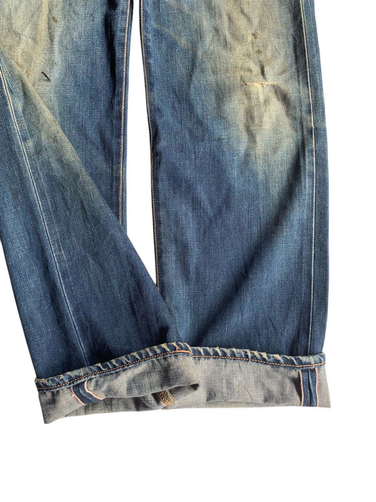 Edwin × Kapital × Vintage VINTAGE EDWIN 505X SELVEDGE JAPANESE DISTRESSED DENIM Size US 29 - 7 Thumbnail