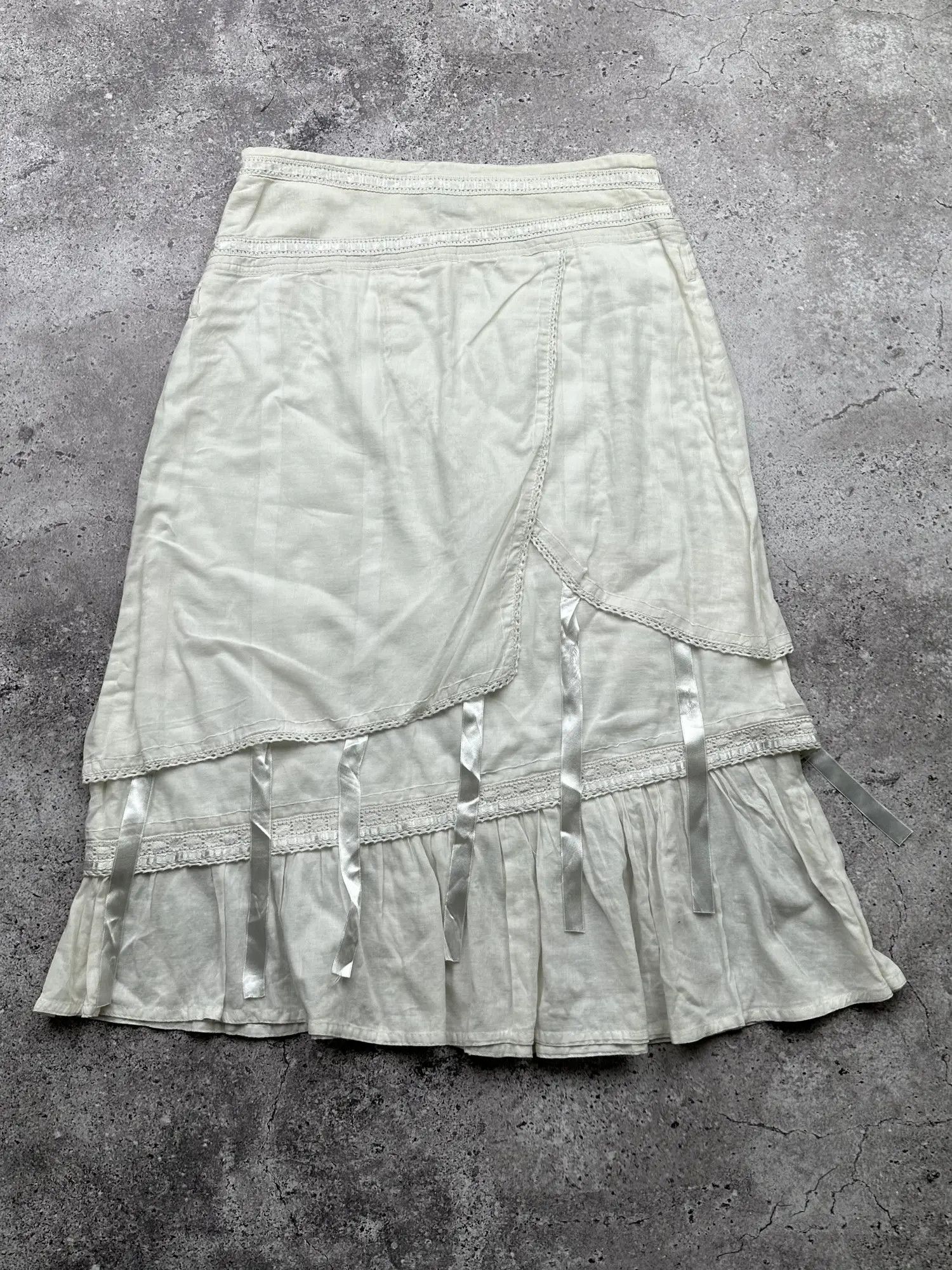 Vintage Vintage Bondage Flare Skirt C385(V643)(E8) Size 27" / US 4 / IT 40 - 5 Thumbnail