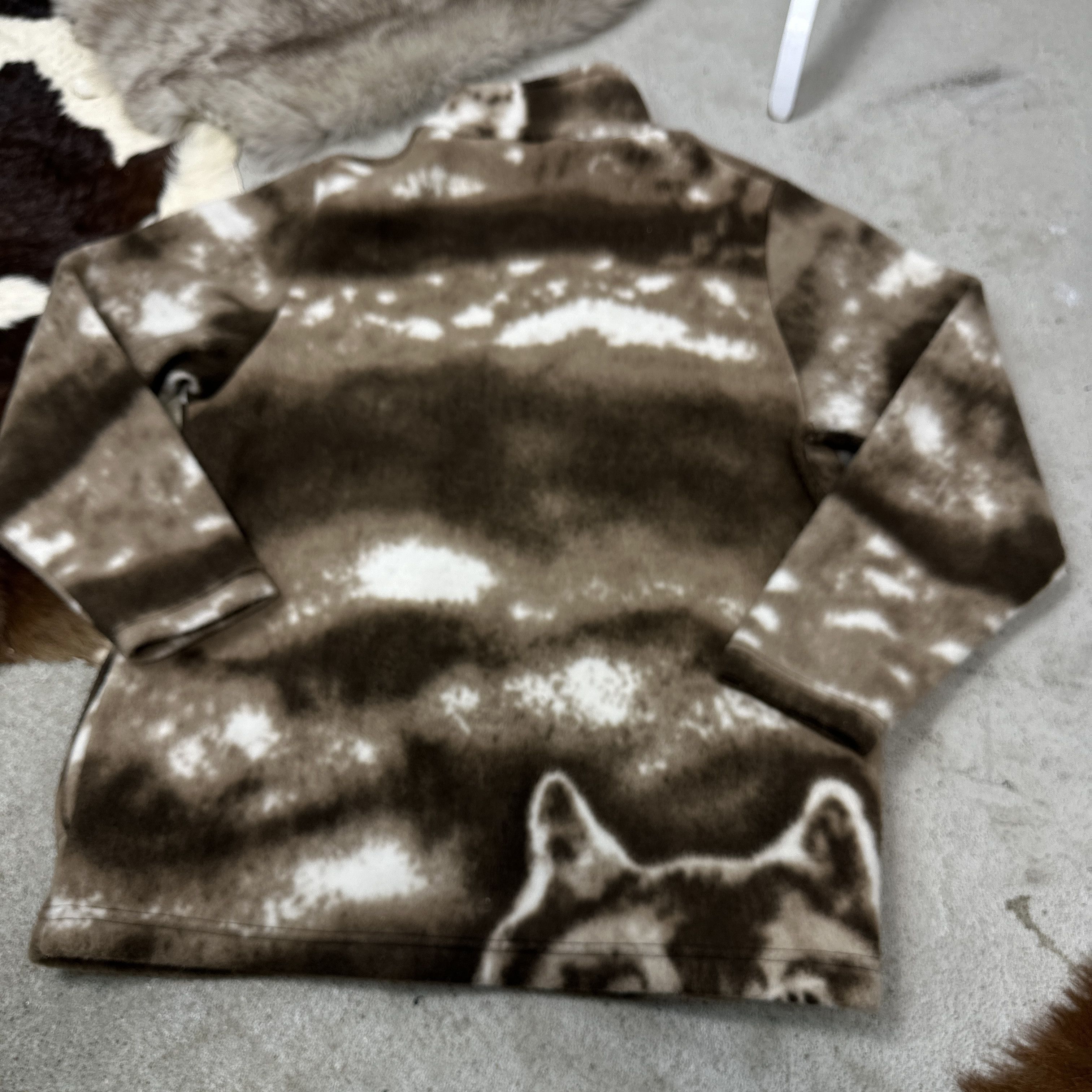 Vintage Vintage Outdoor Wolves Fullprint Fleece Sweatshirt Y2K Size US L / EU 52-54 / 3 - 5 Thumbnail