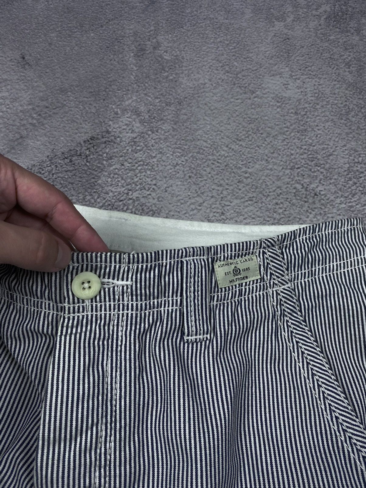 Tommy Hilfiger × Vintage Tommy Hilfiger Cargo Striped Shorts Size US 32 / EU 48 - 6 Thumbnail