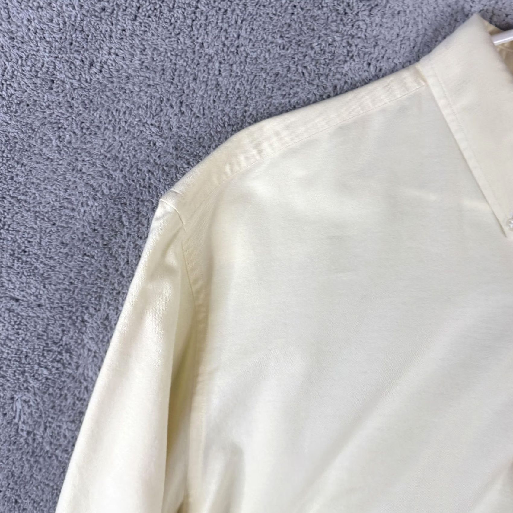 Brooks Brothers Brooks Brothers Shirt Mens XL Yellow Solid Cotton Button Down Sport Casual Size US XL / EU 56 / 4 - 5 Thumbnail