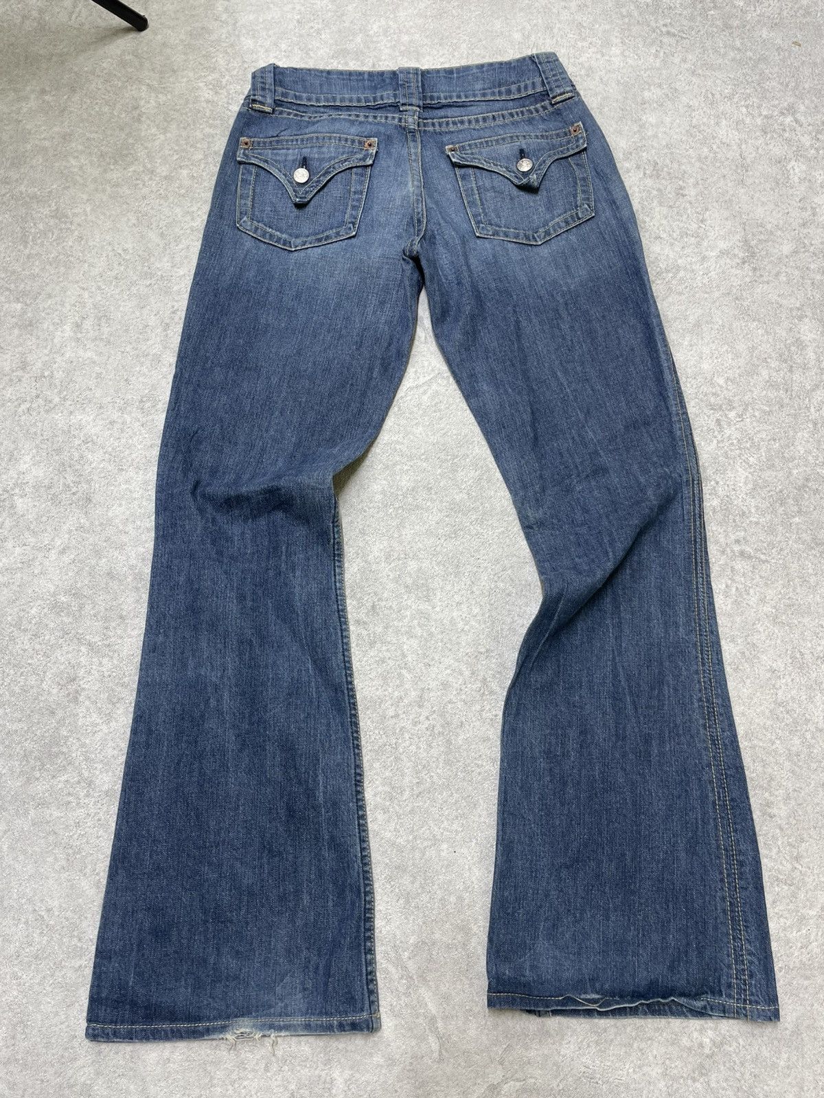 If Six Was Nine × Le Grande Bleu (L.G.B.) × Tornado Mart Flared Denim Jeans - LGB / If Six Was Nine Energy Size US 27 - 6 Thumbnail