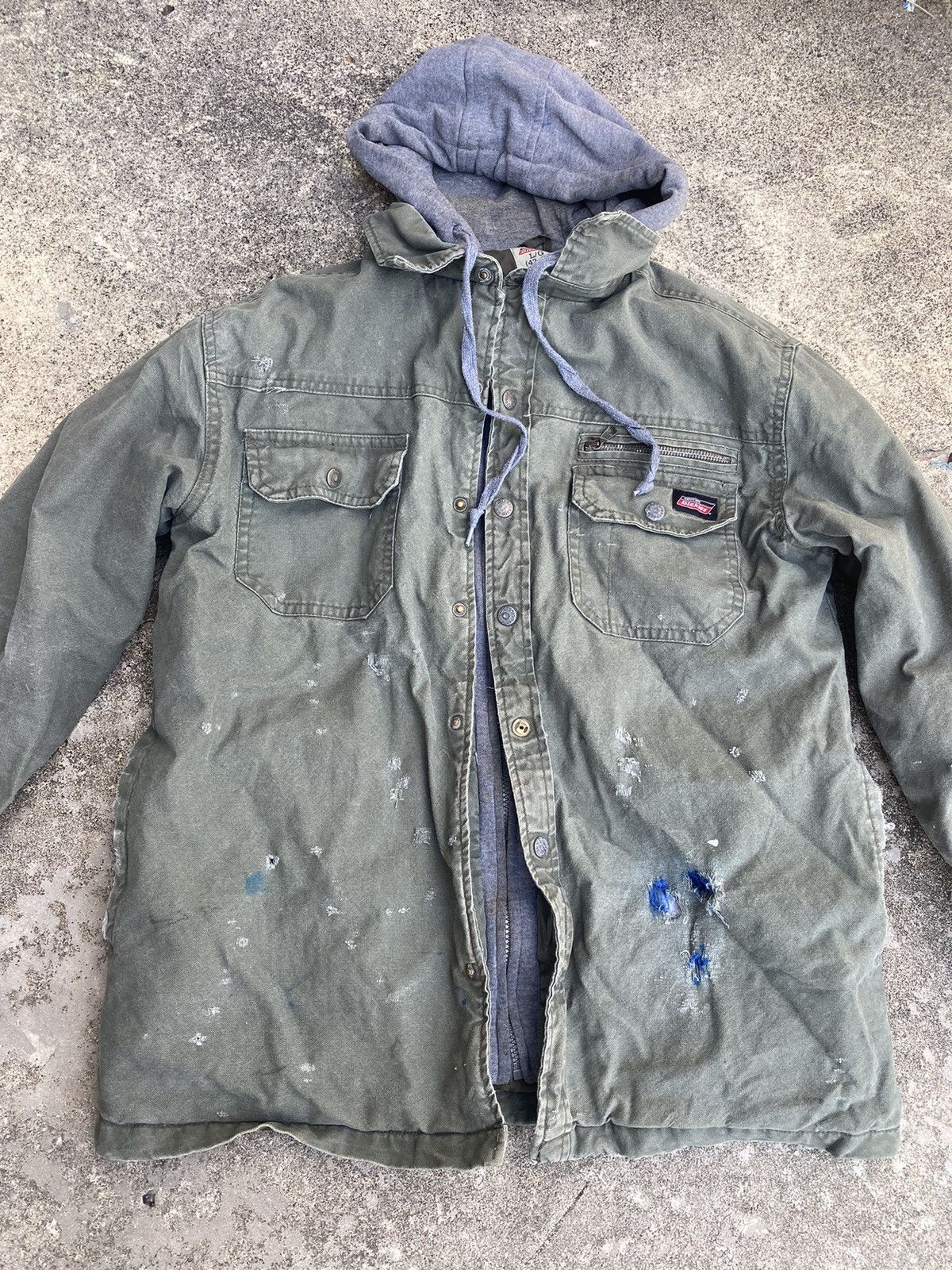 Dickies ❗️Heavy Used ❗️Vintage Distressed Y2K Dickies Jacket Size US L / EU 52-54 / 3 - 1 Thumbnail