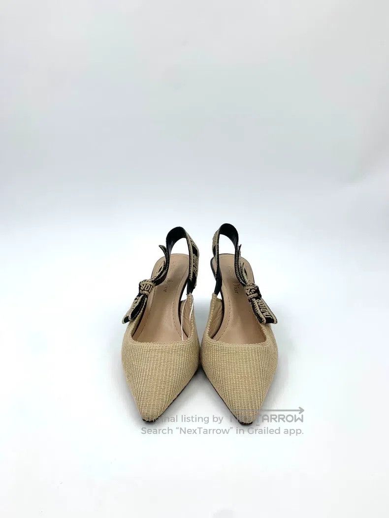 Dior Dior Brown pointed toe embroidered braided lace-up high-he Size US 5.5 / IT 35.5 - 3 Thumbnail