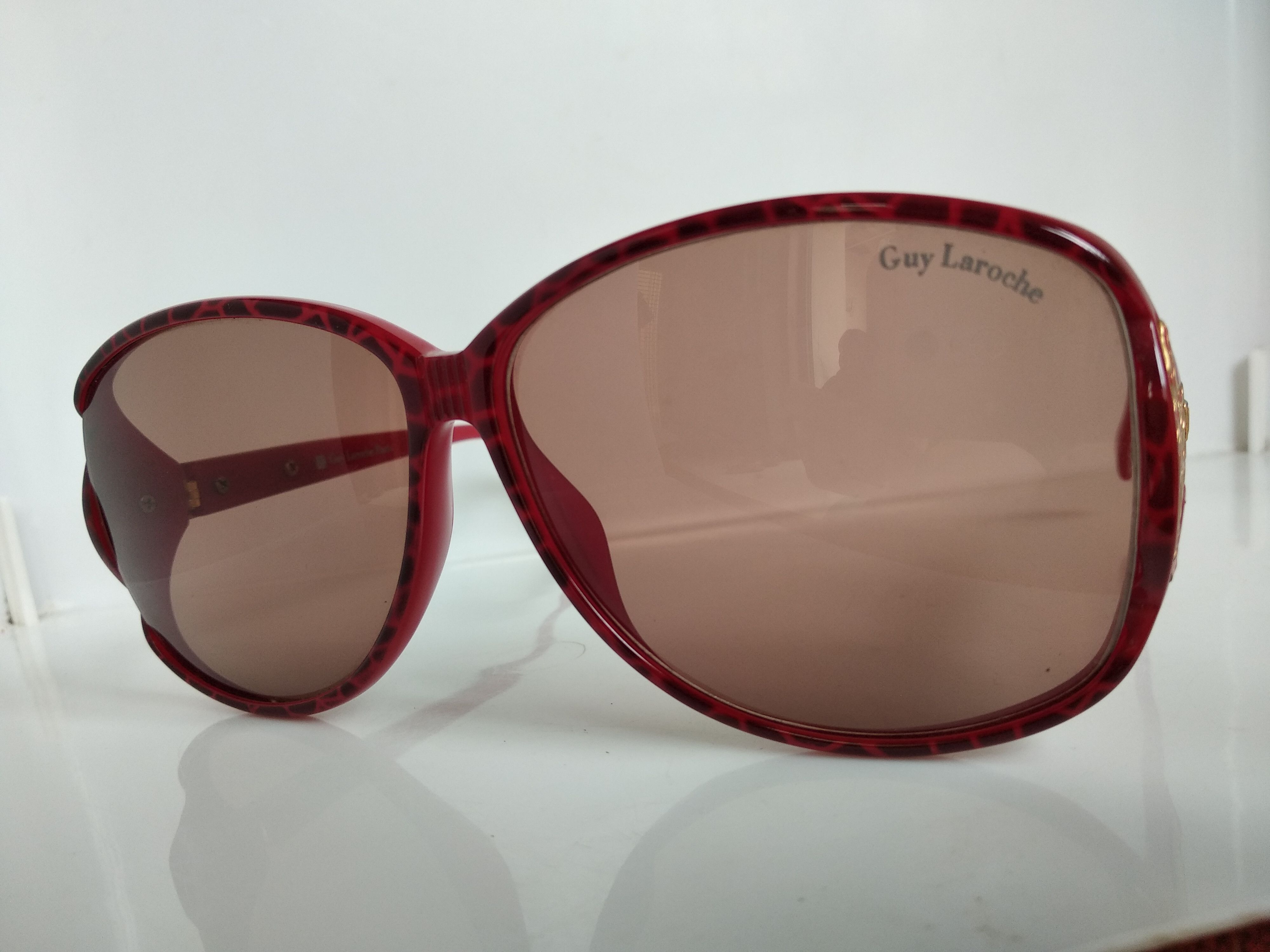 Guy Laroche Vintage Guy Laroche Paris GL-9109 Red Sunglasses Frame Size ONE SIZE - 3 Thumbnail