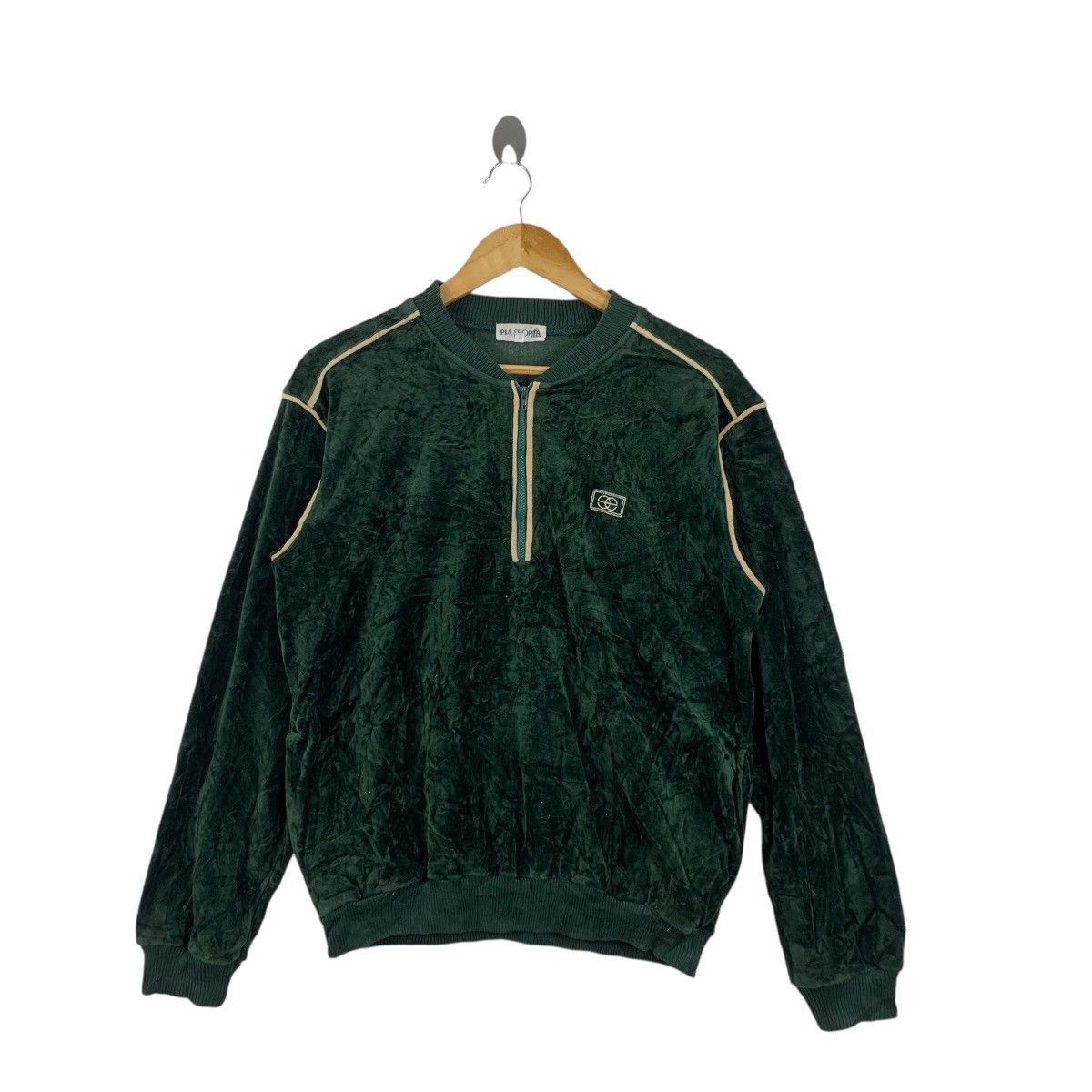 Vintage Vintage PIA SPORTS Half Zipper Fleece Crest Embroidered Logo Size M / US 6-8 / IT 42-44 - 4 Thumbnail