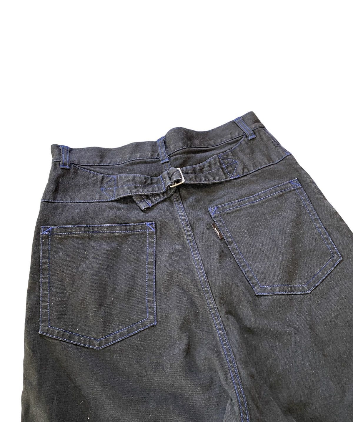 CABANE de ZUCCa × Issey Miyake × Japanese Brand Zucca by Issey Miyake Bucket Back blue stitch drop crotch Size US 28 / EU 44 - 2 Thumbnail