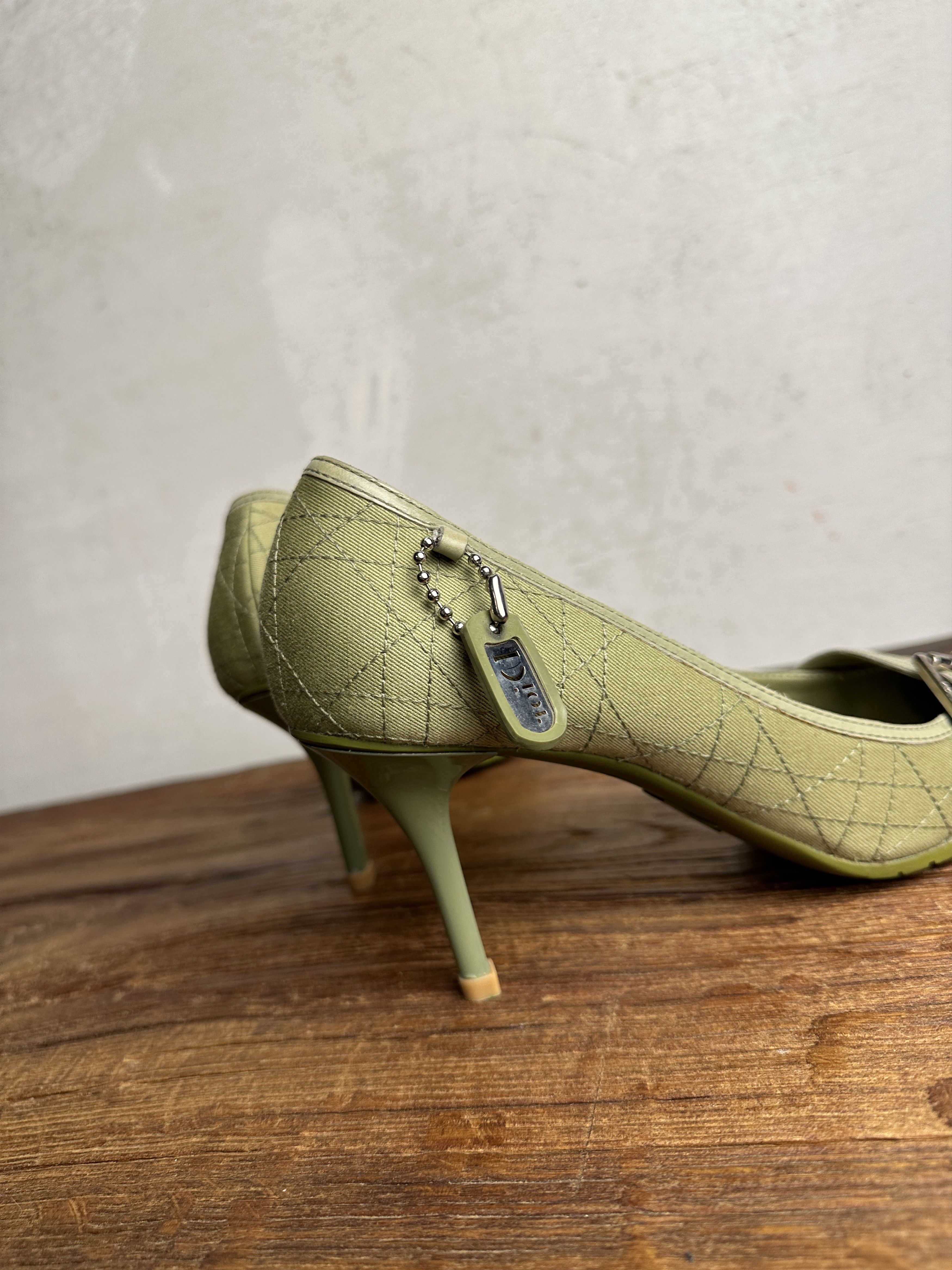 Dior RARE Dior Heels 2004 John Galliano's Rasta Collection Size US 8.5 / IT 38.5 - 8 Thumbnail