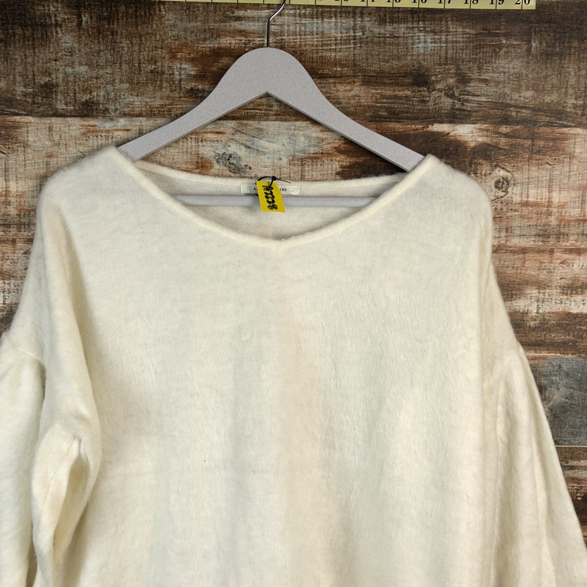 Homespun Knitwear × Japanese Brand Ain Les Sains White Knitwear #A2228 Size M / US 6-8 / IT 42-44 - 5 Thumbnail