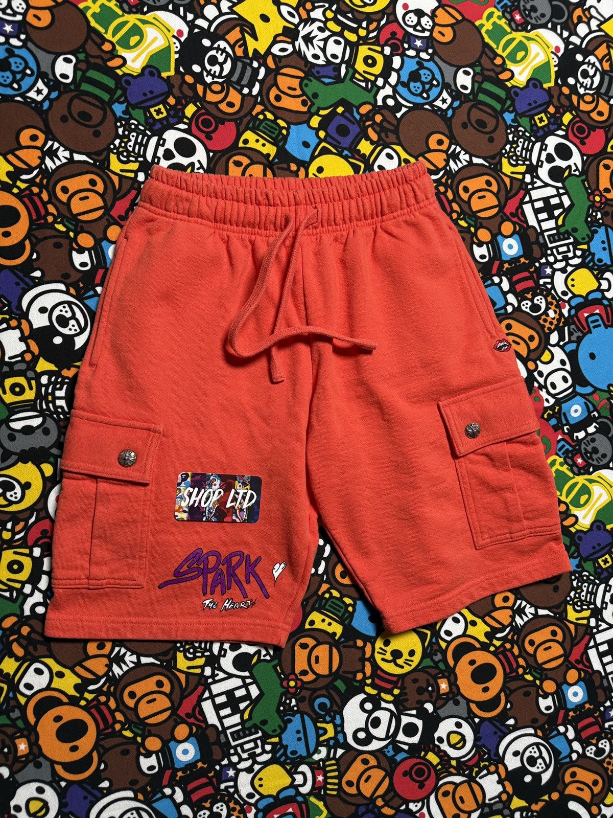 Chrome Hearts Chrome Hearts Matty Boy Orange Spark Shorts Size US 30 / EU 46 - 2 Thumbnail