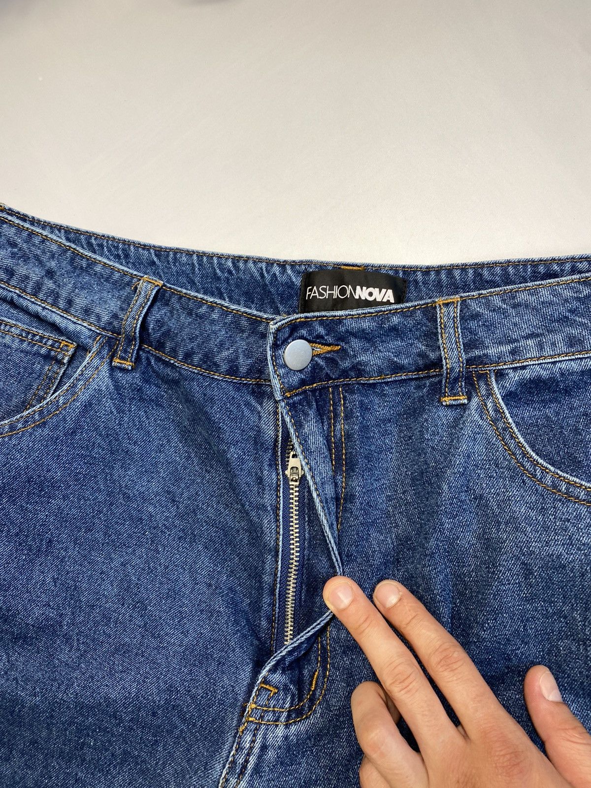 Fashion Nova × Vintage Fashion Nova Y2k Baggy Rap Multi Pocket Jeans Pants Jnco Size US 36 / EU 52 - 7 Thumbnail