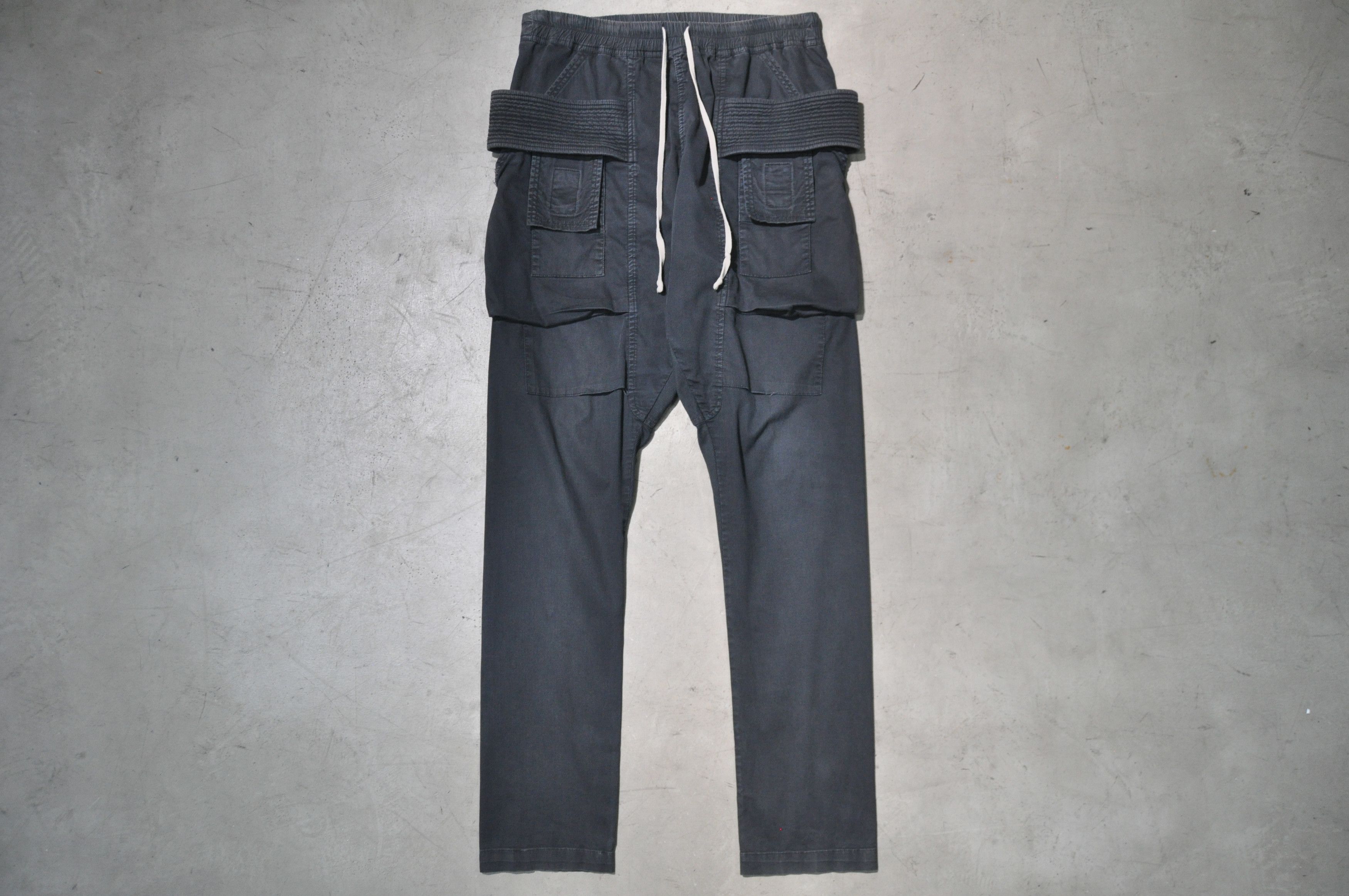 Rick Owens RO DRKSHDW - S/S 16 - Corduroy Creatch Cargo Pants | Grailed