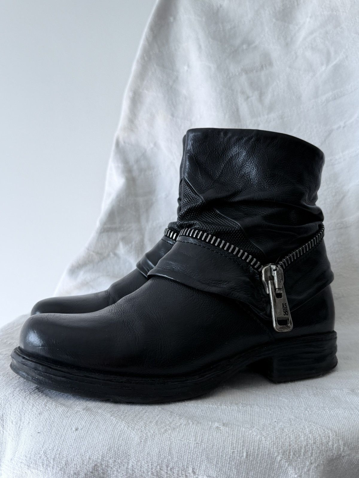 A.S.98 Avant Garde A.S. 98 14th Addiction Style Leather Boots Size US 5 / EU 37 - 3 Thumbnail