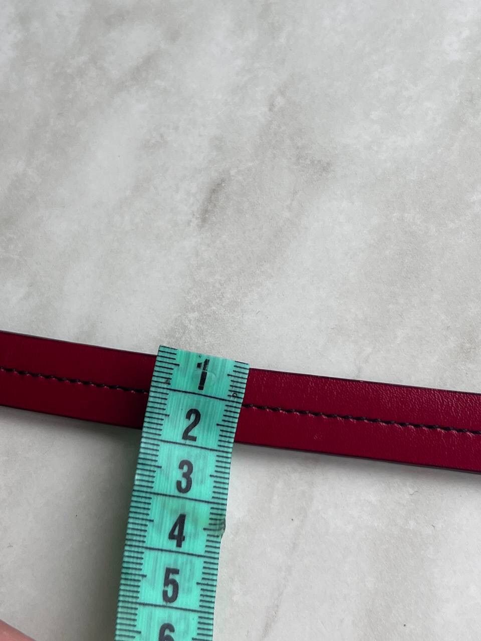 Prada × Vintage PRADA Womens Logo Buckle Belt y2k grunge red leather Size ONE SIZE - 24 Thumbnail